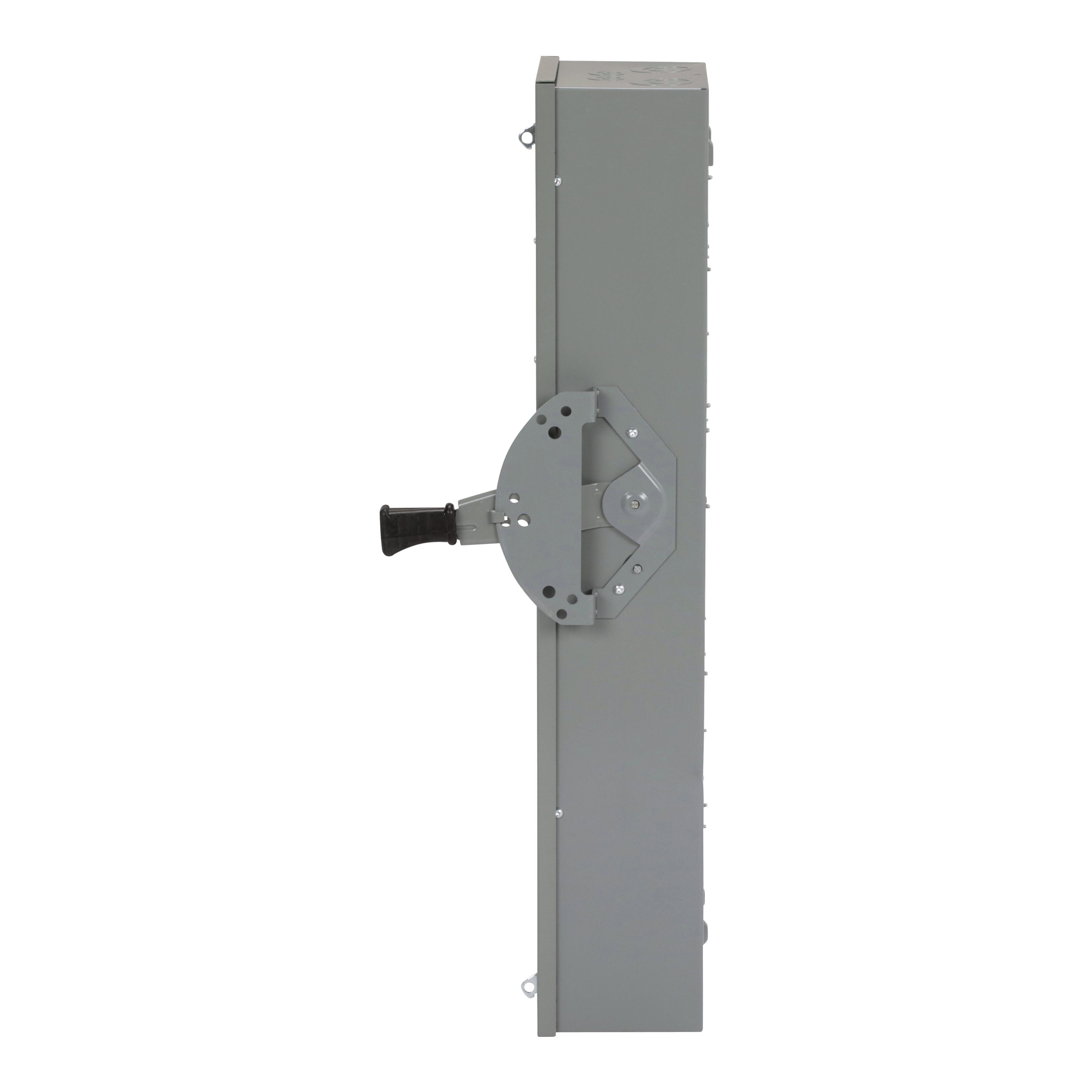 Picture of DT363 - Safety switch, double throw, fusible, 3 pole, 3 wire, 600VAC, 600VDC, 100A, Type 1