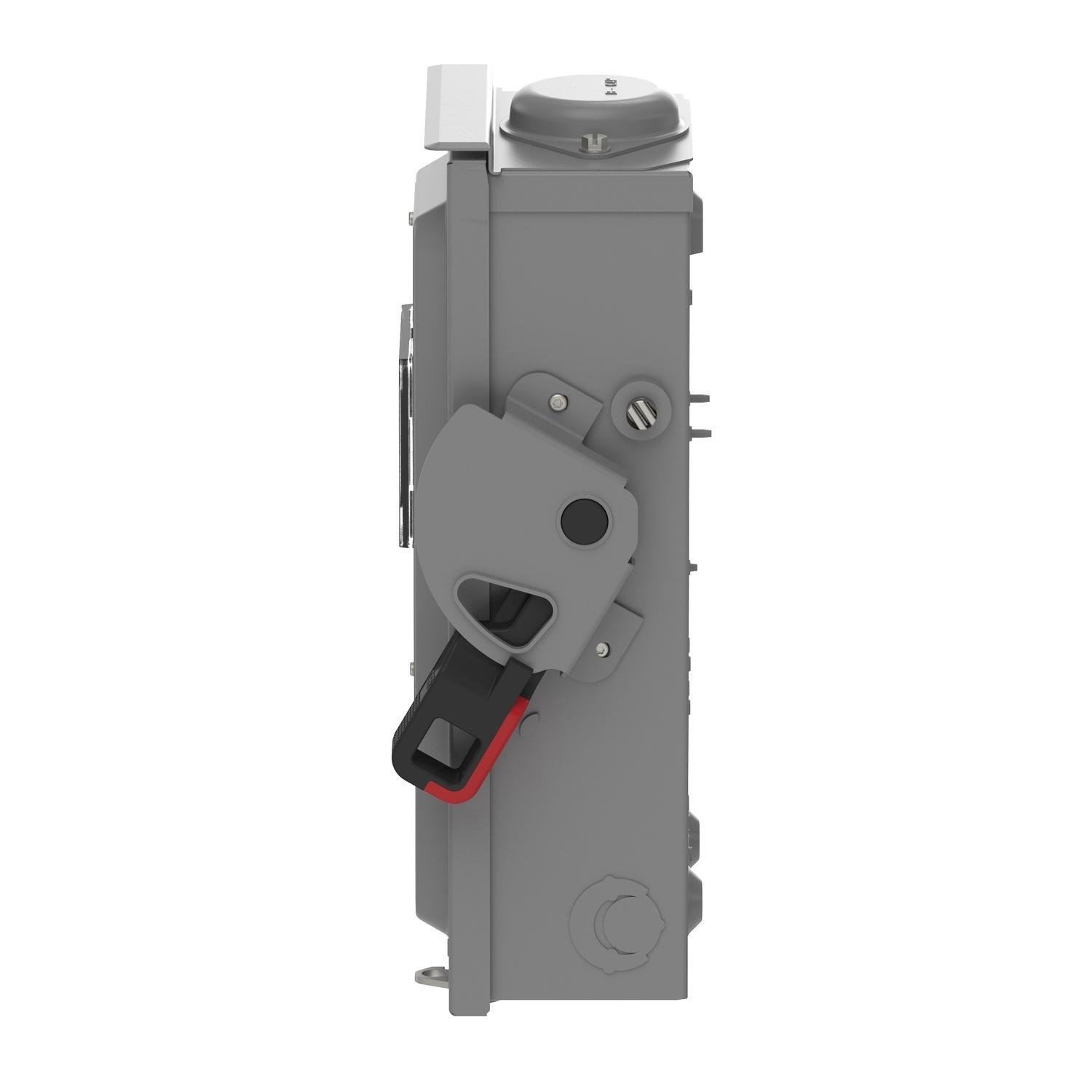 Picture of VHU361NRB - Safety switch, VisiPacT, heavy duty, unfused, viewing window, NEMA 3R, 600V, 30A, 3 pole, neutral installed