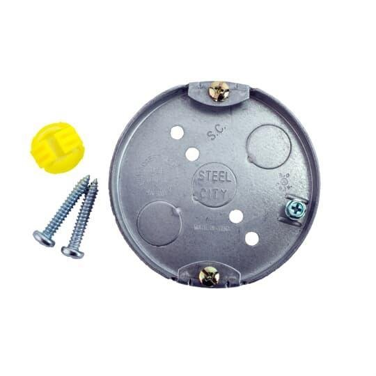 56111 CFB - 4" Round 1/2"D C-Fan Box Steel