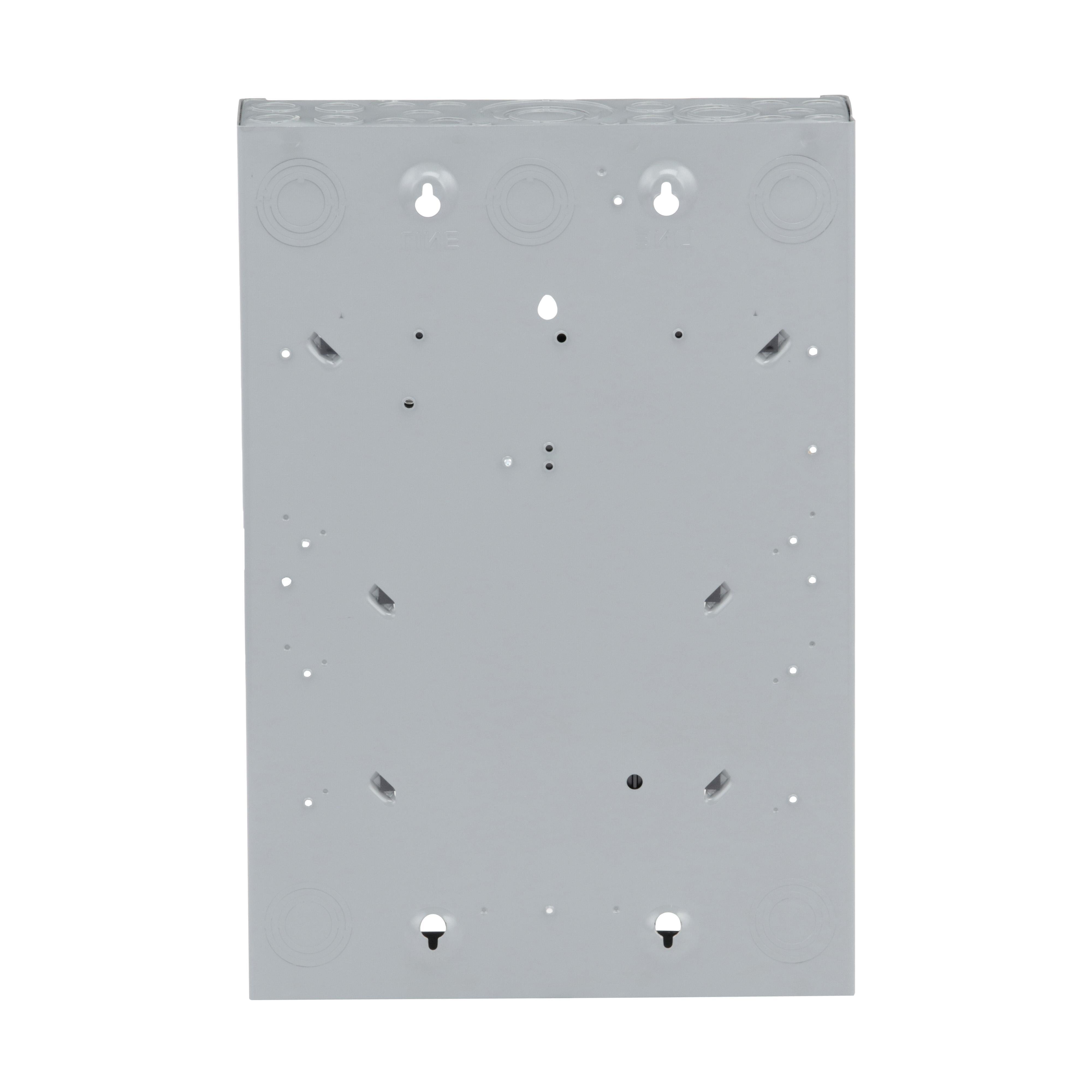 Picture of QO324L125G - Load center, QO, 3 phase, 24 spaces, 24 circuits, 125A fixed main lugs, NEMA1, gnd bar, UL