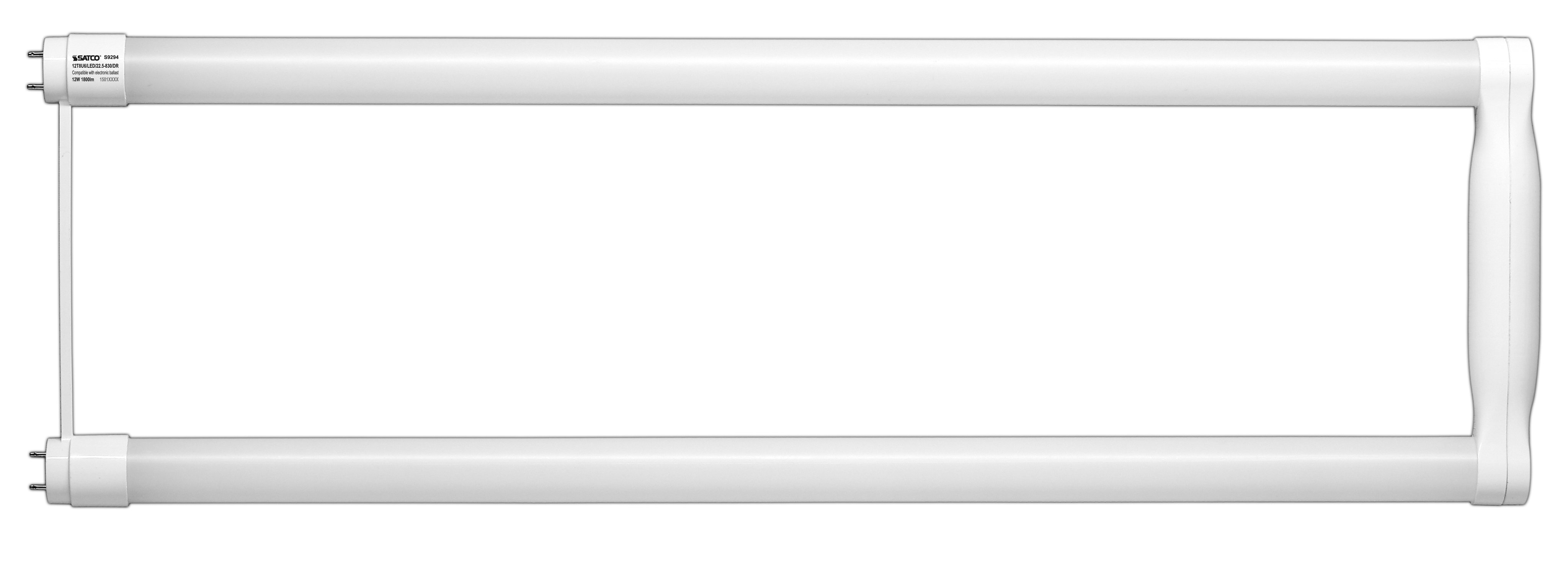 S9294 - 12 Watt T8 U-Bend LED - 50000 Average rated hours - Medium bi-pin base - 1800 Lumens - 3000K