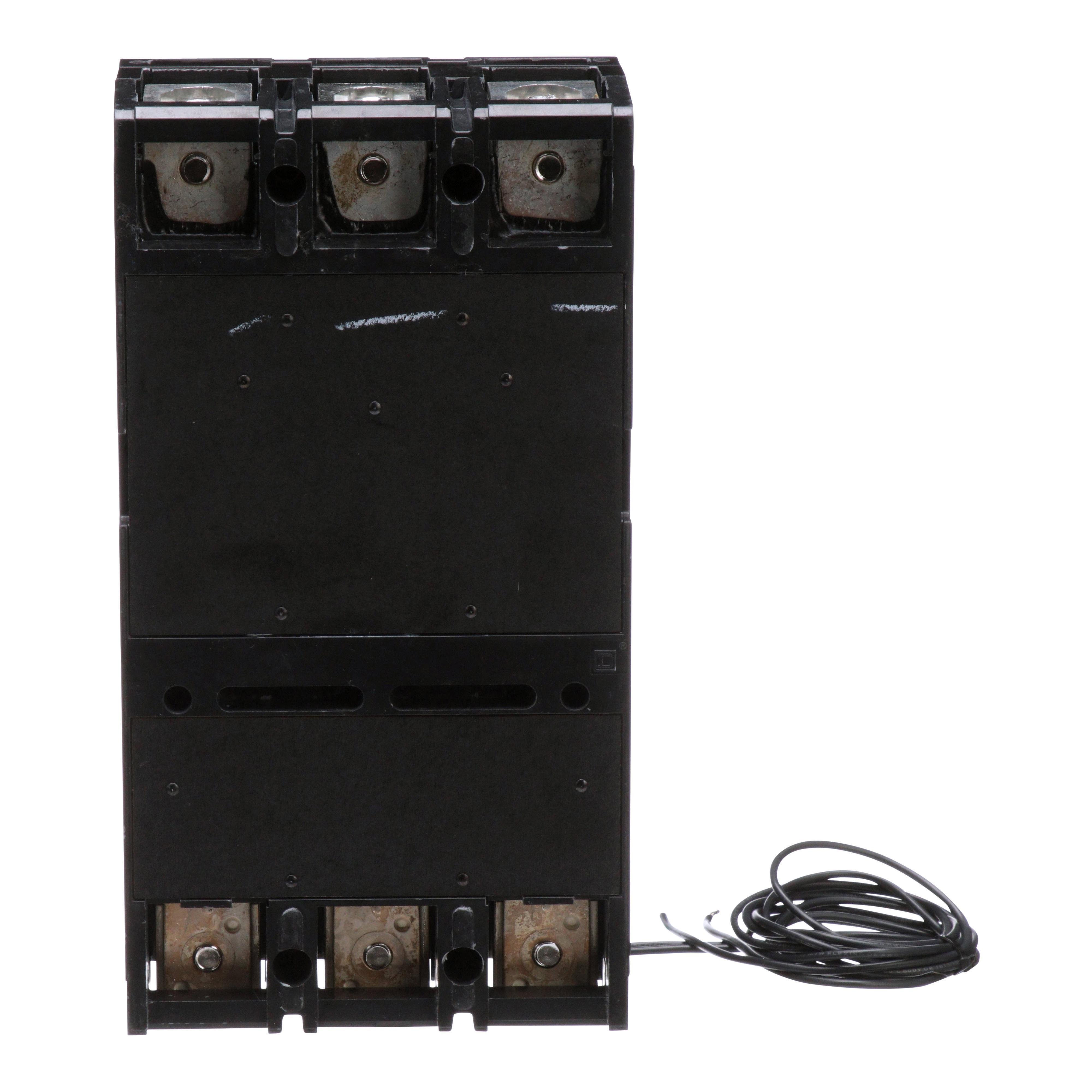 Picture of LAL364001021 - Circuit breaker, LA, 400A, 3 pole, 600VAC, 22kA, 250VDC, 10kA, lugs, thermal magnetic, shunt trip