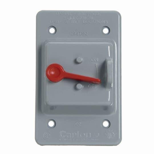 E98TSCN - TOGGLE SWITCH WP COVER-GREY