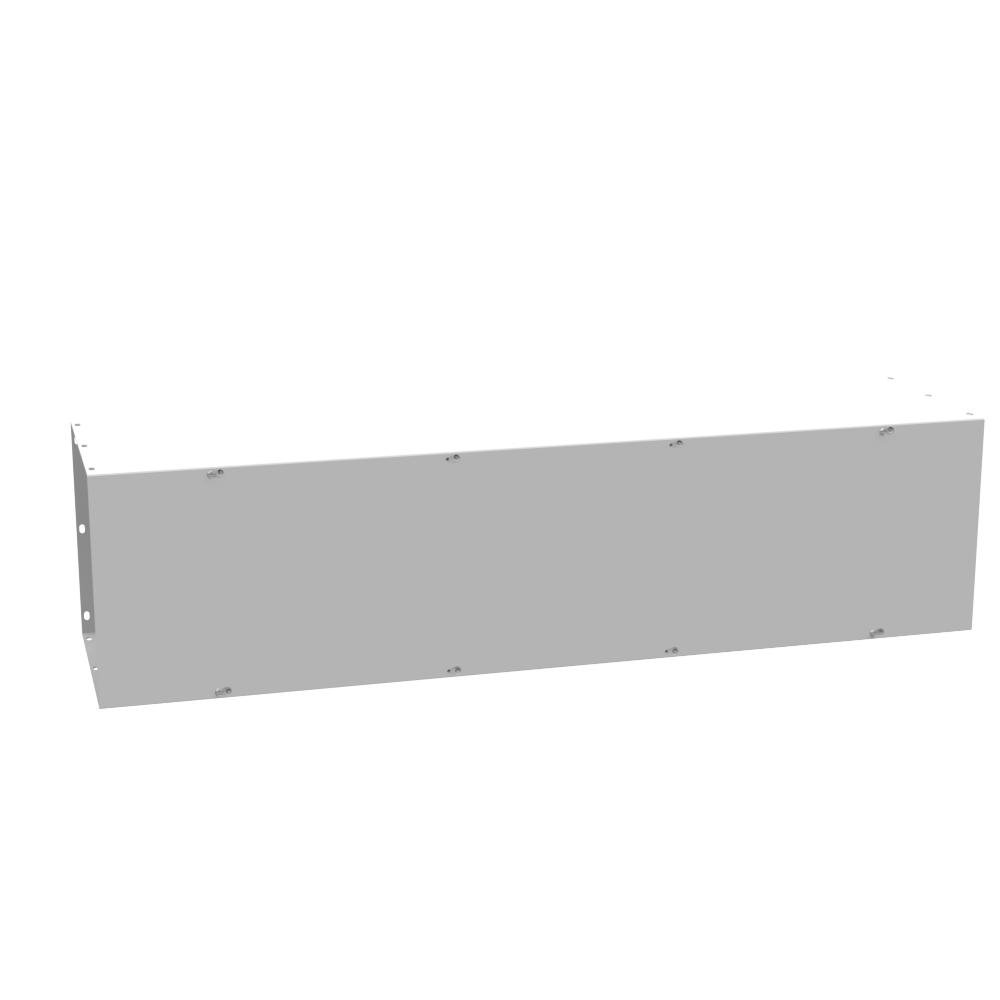 Picture of 121248-GSC1-NK - 12x48x12 Screw Cover Wireway Type 1 UL Listed Steel No Knockouts ANSI 61 Gray