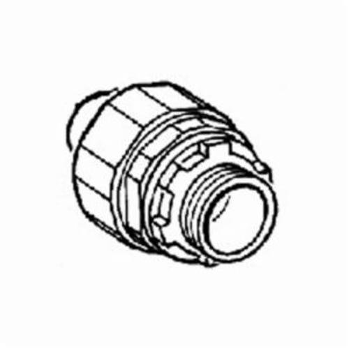 Picture of 434-NMLT - Connector, Liquid Tight, Straight Non-Metallic, Size 1 1/2 Inch