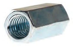 RC14J - Hex Rod Coupling, 1/4-20 x 7/8, Steel, Z