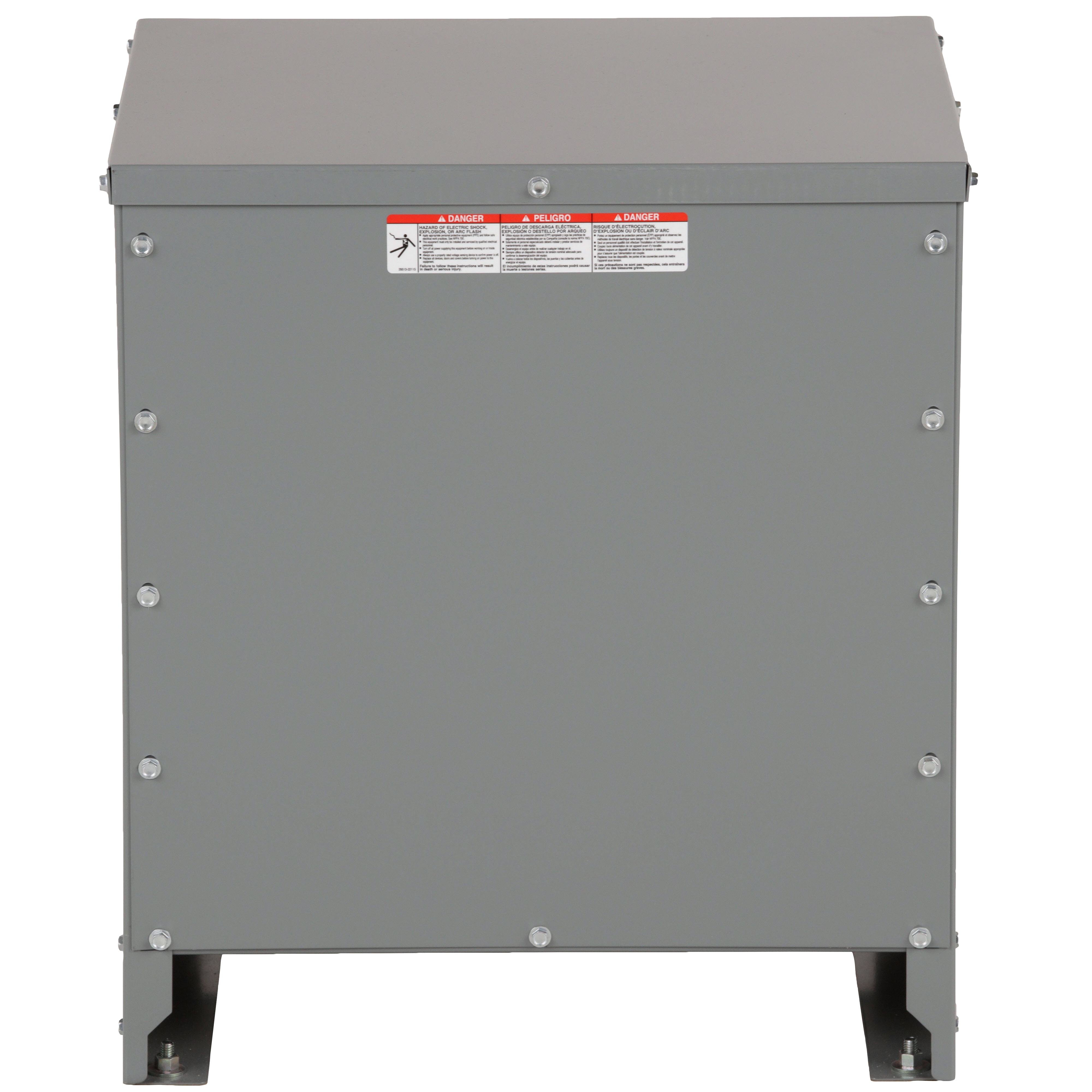Picture of EXN15T3H - Transformer, dry type, DOE 2016, 15kVA, 3 phase, 480V delta primary, 208Y/120V secondary, 17M, 150C rise