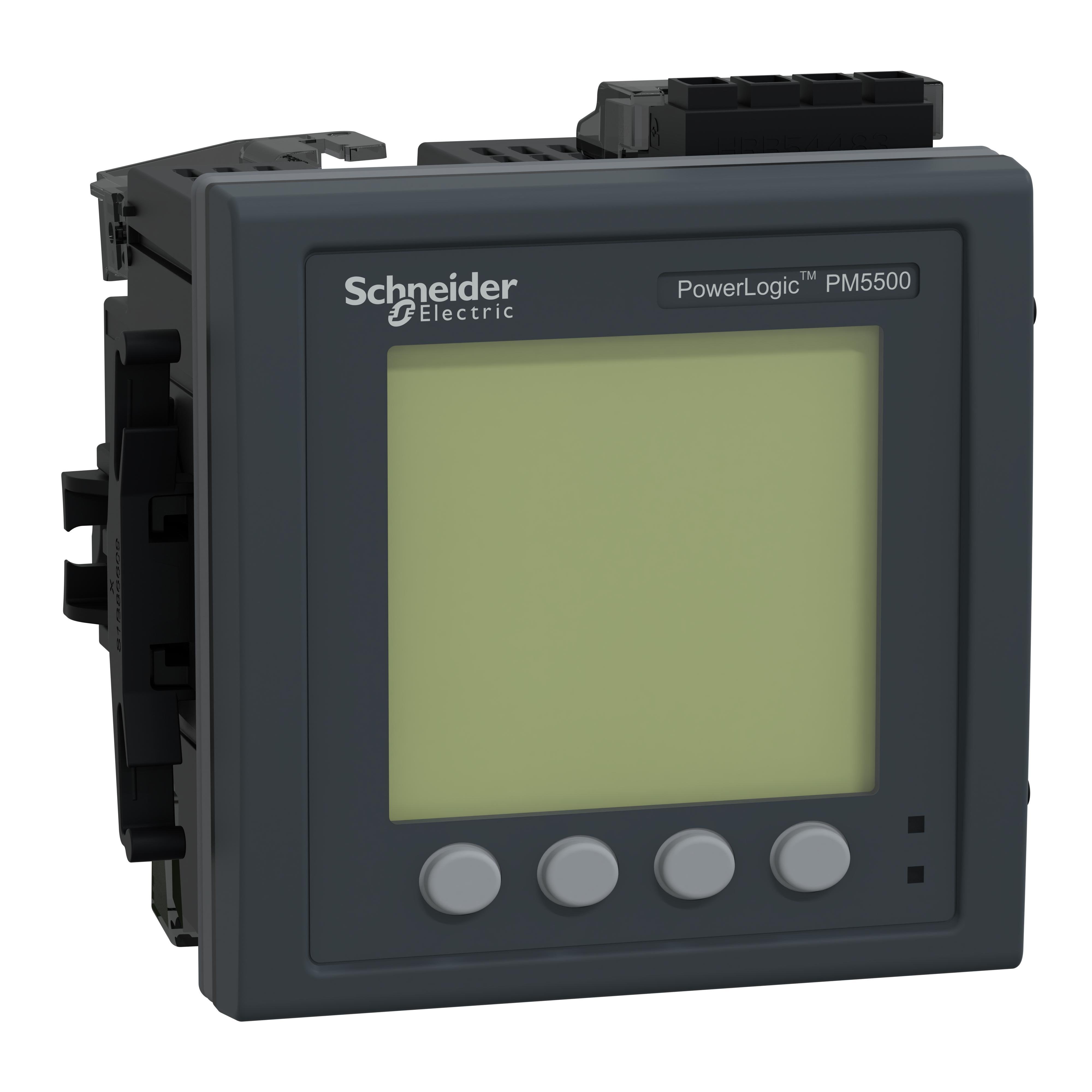 Picture of METSEPM5560 - power meter PowerLogic PM5560, 2 ethernet, up to 63th Harmonic, 1,1MB 4DI/2DO 52 alarms