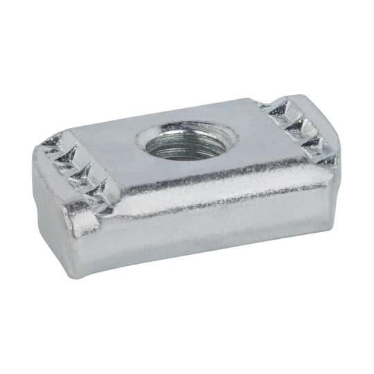 AB100 3/8 - Series 100 Springless Nut With Electro-Galvanized Finish, 3/8 in.