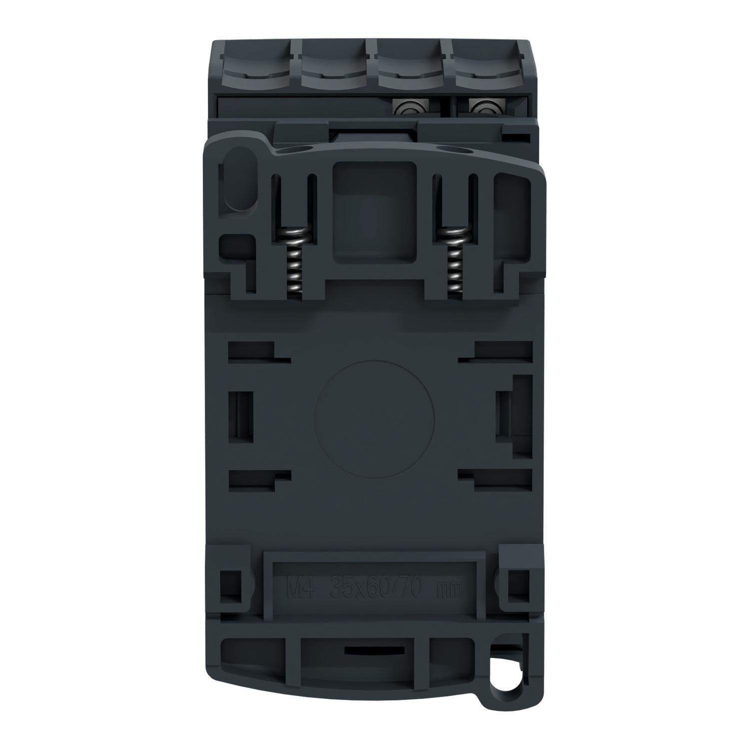 Picture of LC1D188G7 - IEC contactor, TeSys Deca, nonreversing, 32A resistive, 4 pole, 2 NO and 2 NC, 120VAC 50/60Hz coil, open style, open style