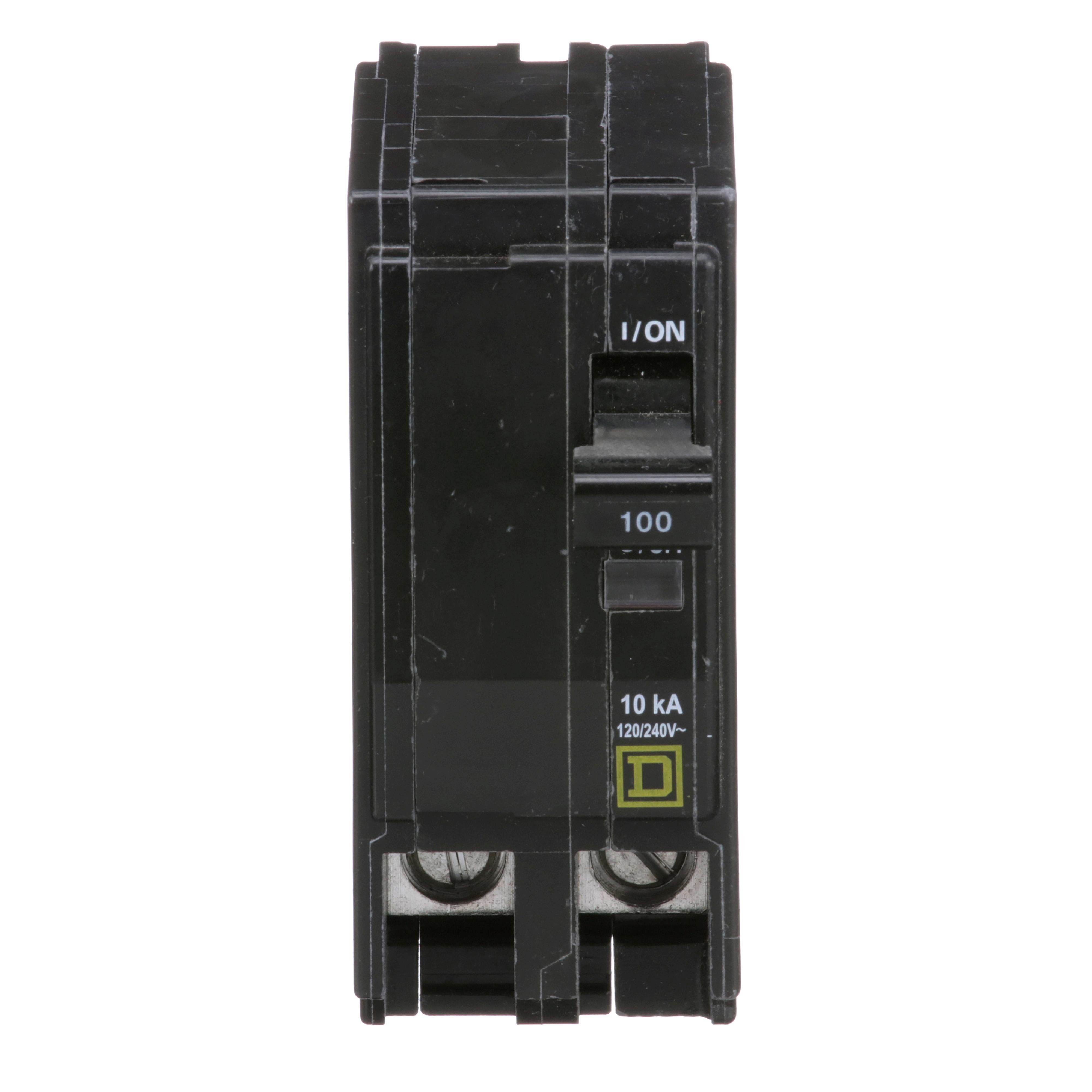 Picture of QO2100 - Mini circuit breaker, QO, 100A, 2 pole, 120/240VAC, 10kA, plug in