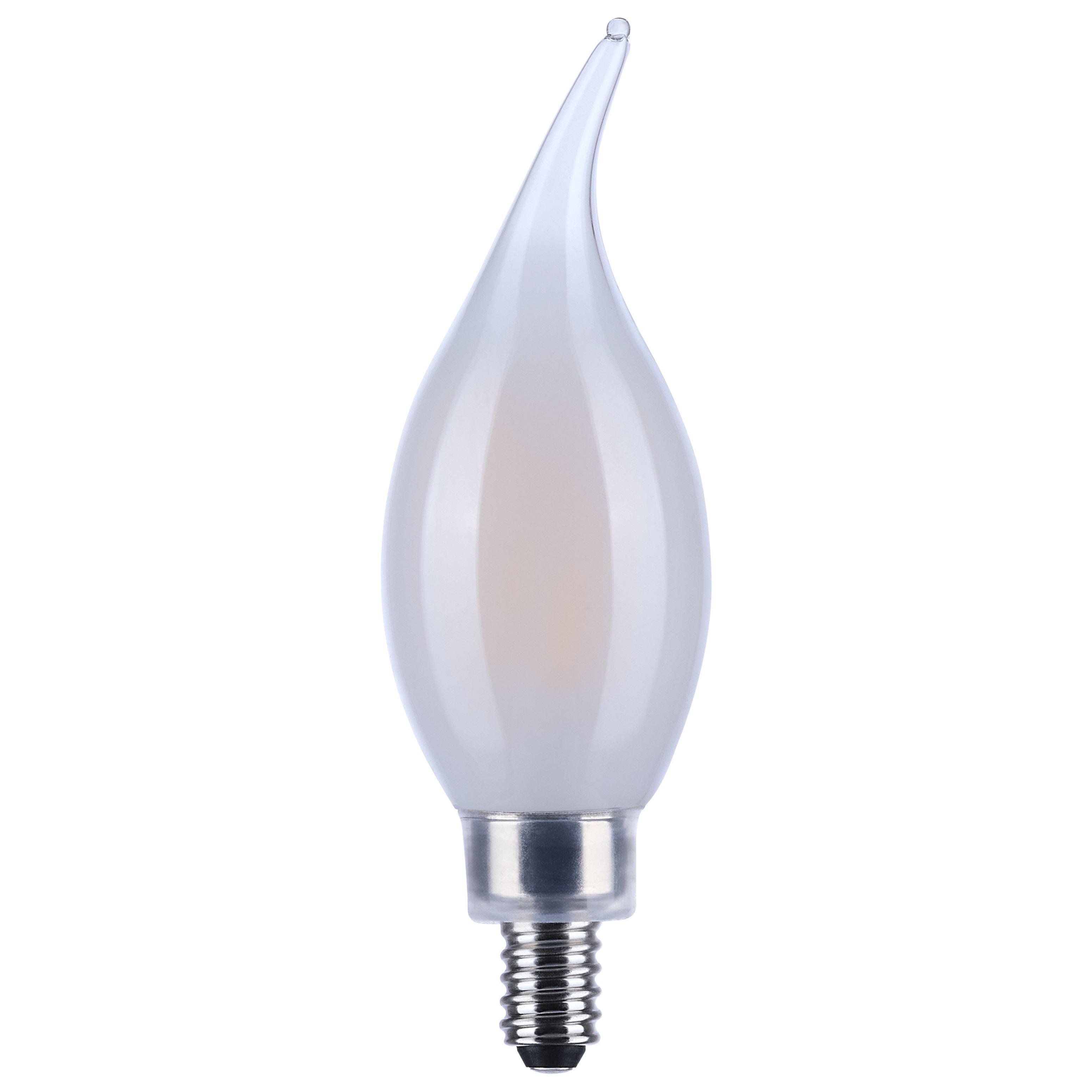 Picture of S21307 - 5.5 Watt CA10 LED - Frost - Candelabra base - 90 CRI - 2700K - 120 Volt