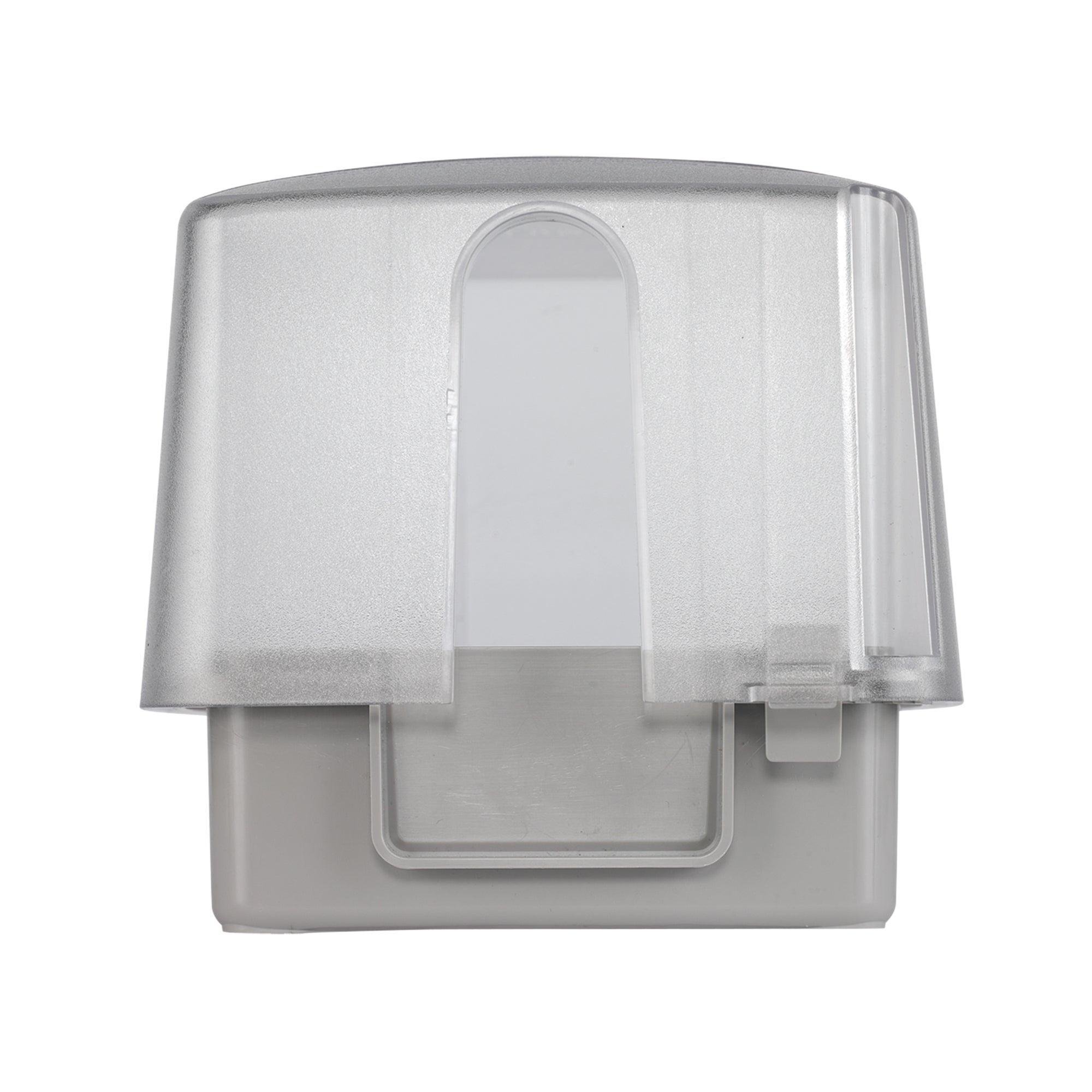 WP5500C - Extra-Duty Plastic In-Use Weatherproof Cover, Double-Gang, Vrt, 4.75" Clear