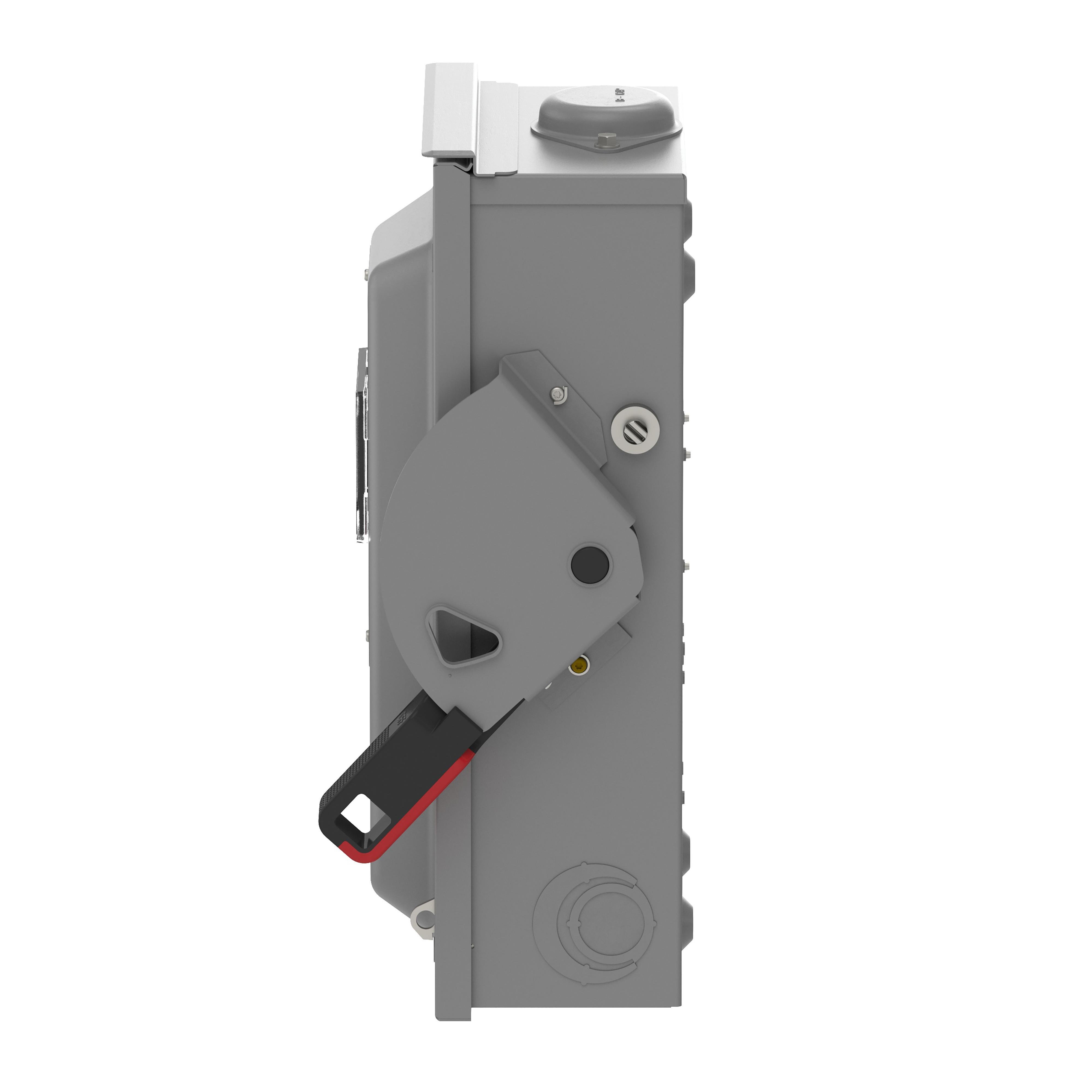 Picture of VHU362NRB - Safety switch, VisiPacT, heavy duty, unfused, viewing window, NEMA 3R, 600V, 60A, 3 pole, neutral installed