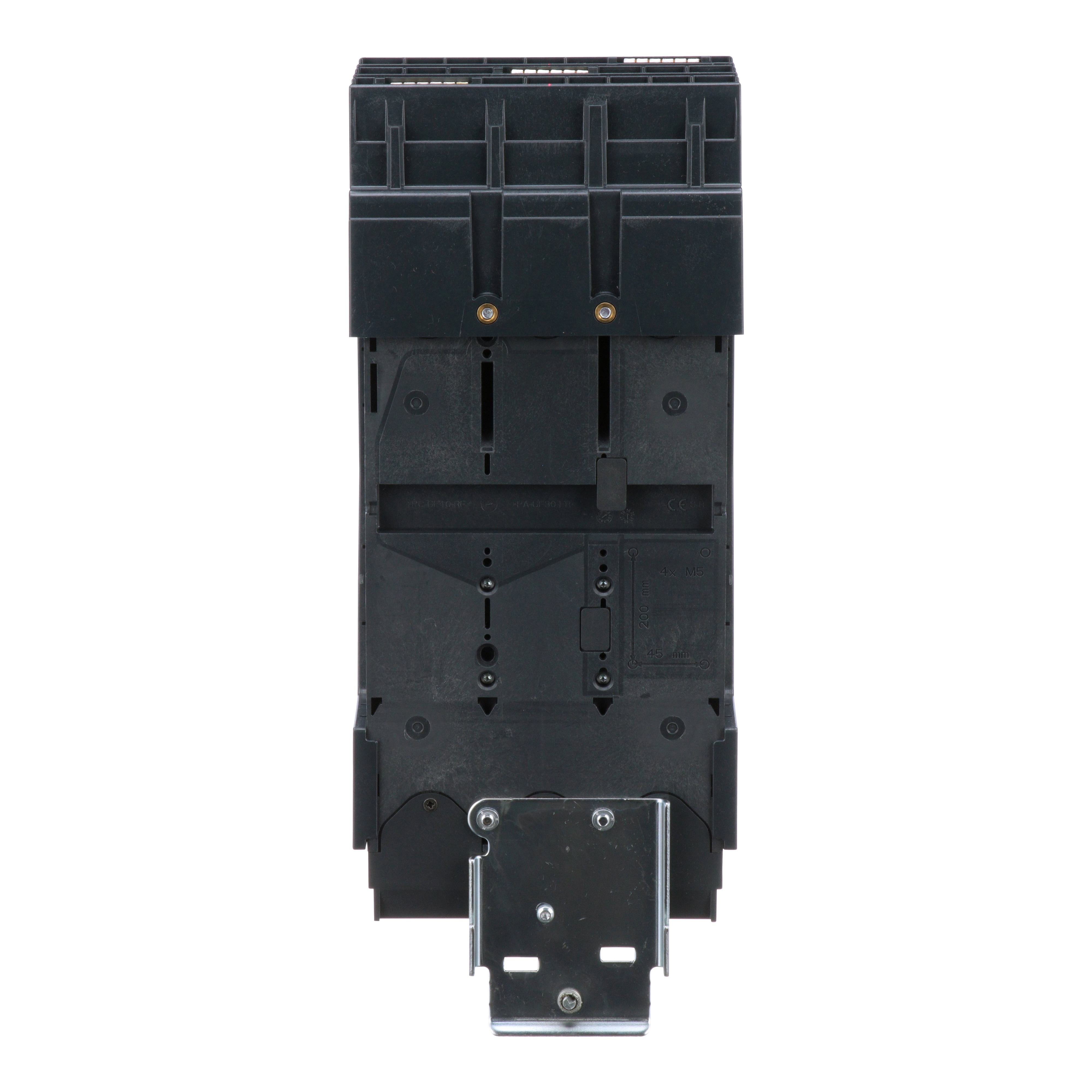 Picture of LJA36400CU31X - Circuit breaker, PowerPacT L, 400A, 3 pole, 600VAC, 25kA, I-Line, MicroLogic 3.3, 100%, ABC