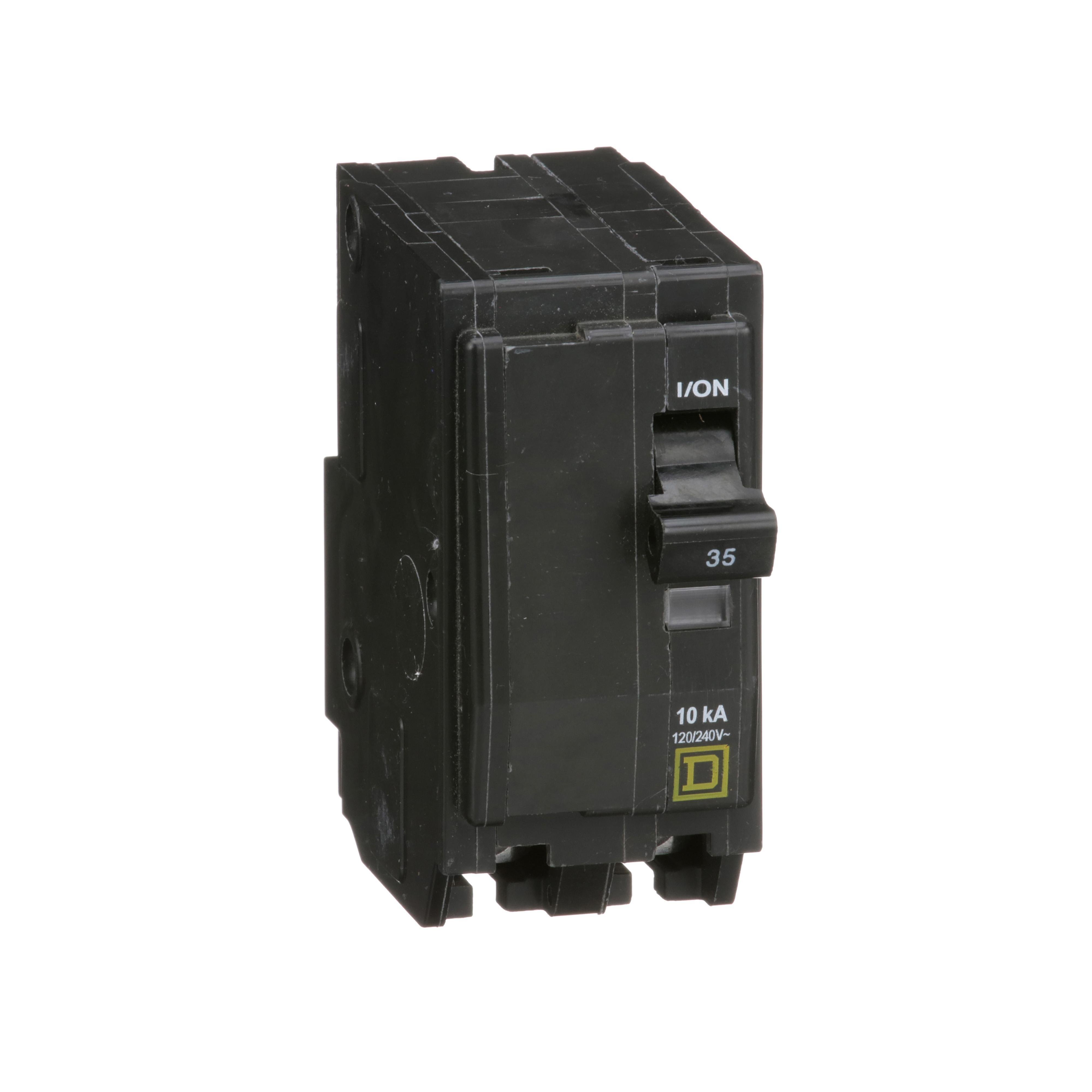 QO235 - Mini circuit breaker, QO, 35A, 2 pole, 120/240VAC, 10kA, plug in
