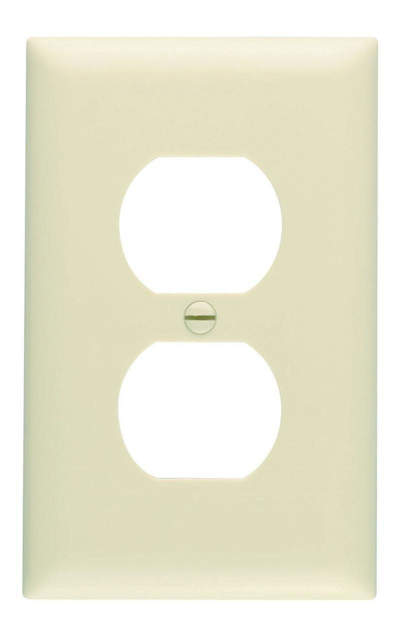 TP8-I - TradeMaster® 1-Gang Nylon Wall Plate, Duplex Receptacle Openings, Ivory
