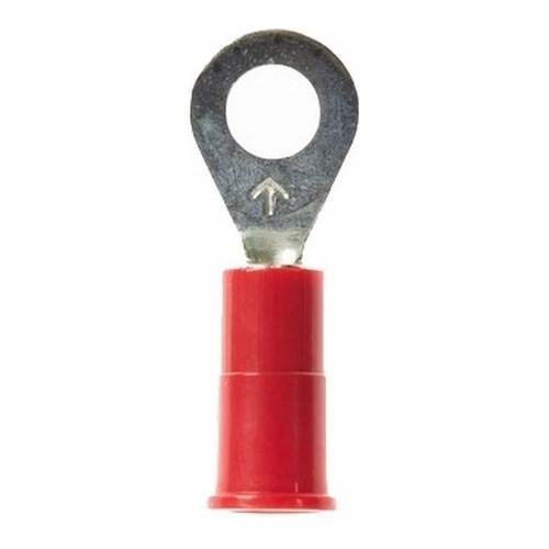 Picture of RV18-8Q - 3M™ Highland™ Vinyl Insulated Ring Terminal RV18-8Q, AWG 22-18,standard-style ring tongue fits around the stud, 25/bag