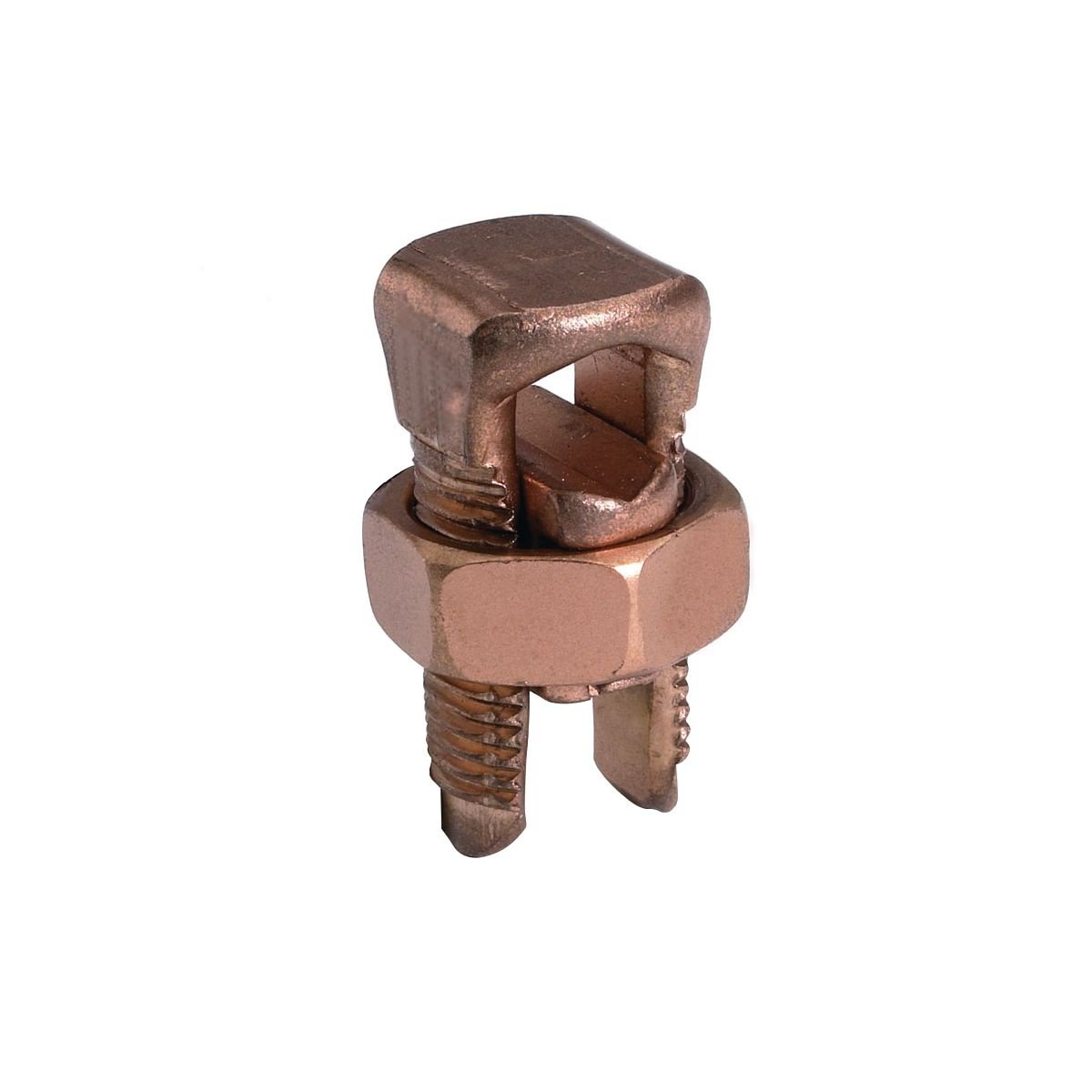 KS17 - Copper Split Bolt, Cu: 8 AWG (Str)-6 AWG (Sol) (Run & Tap), Length:1.14