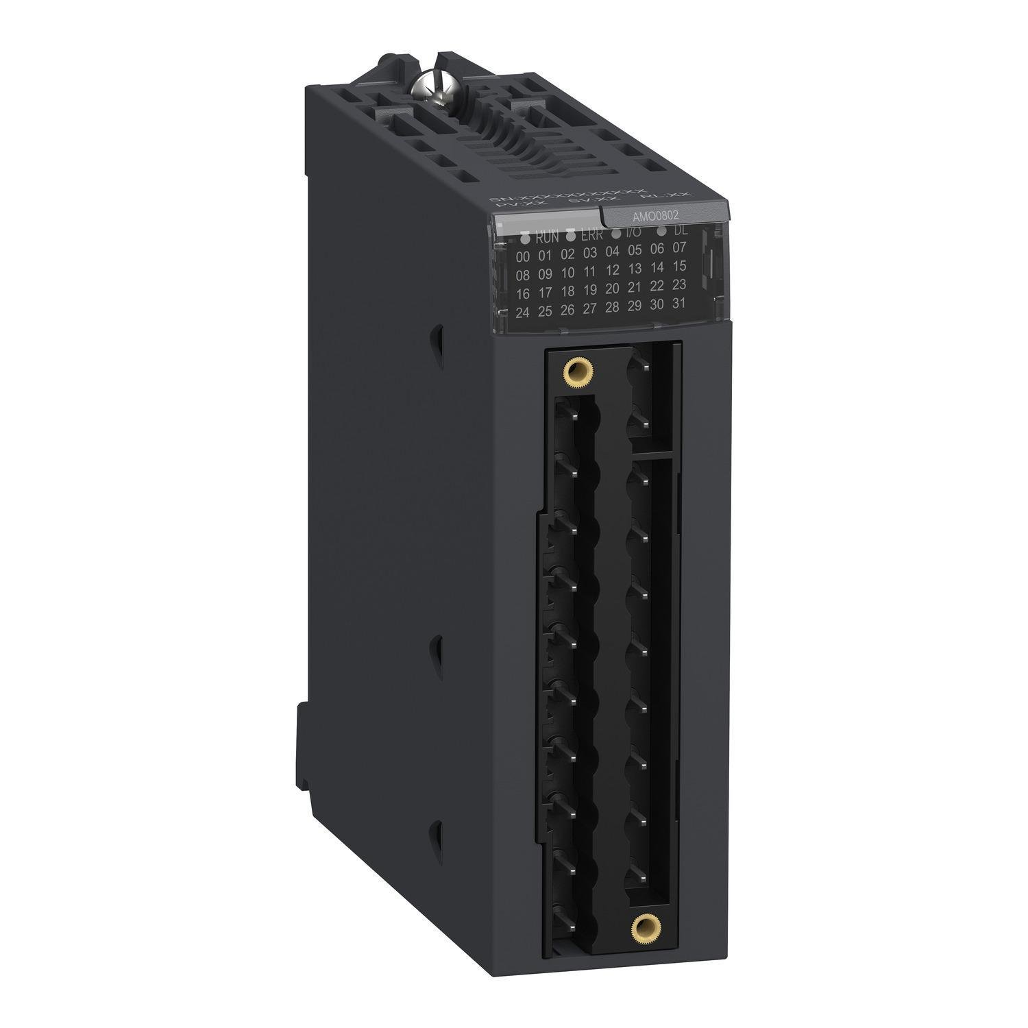 Picture of BMXAMO0802 - analog non isolated high level output module, Modicon X80, 8 outputs, 0 to 20mA, 4 to 20mA