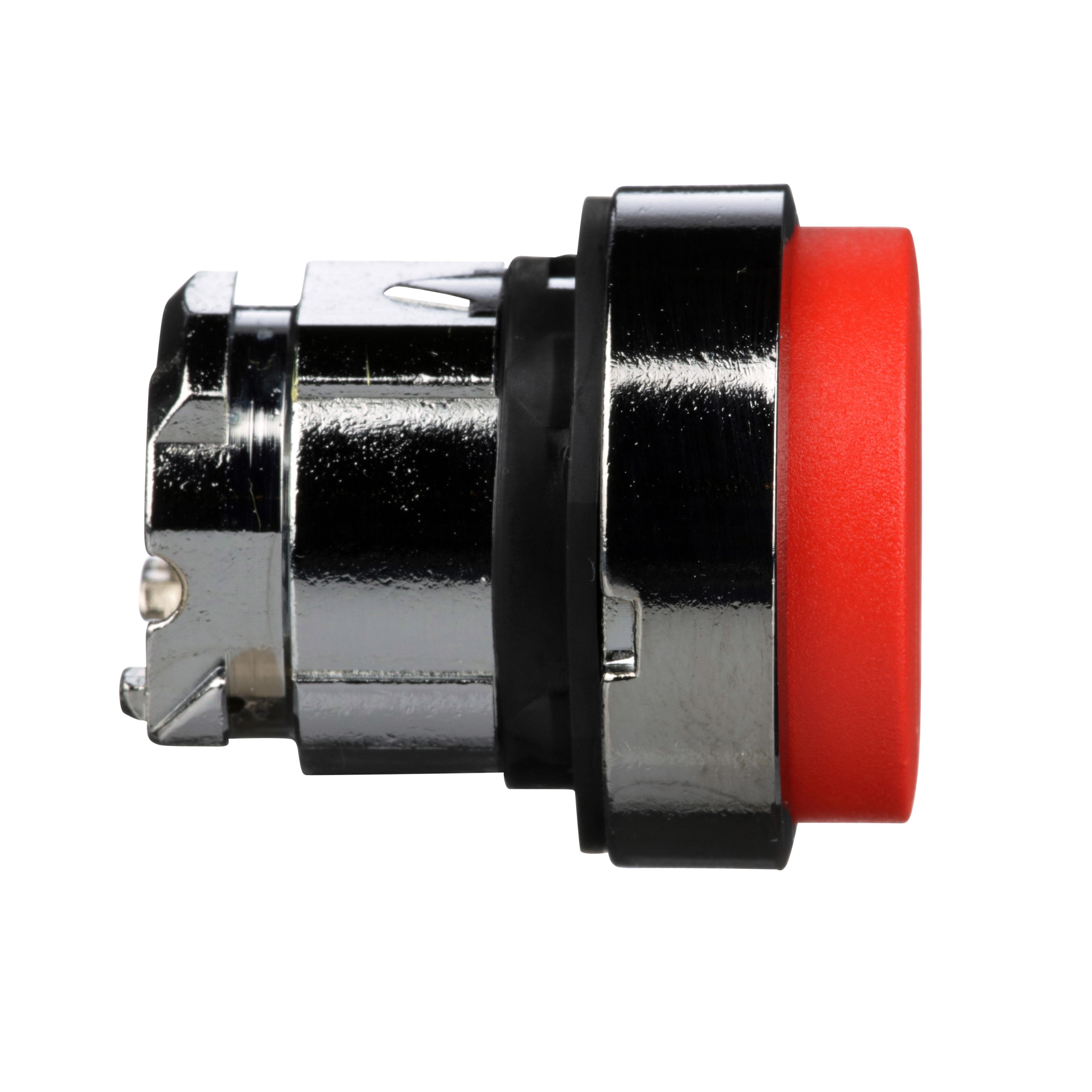 Picture of ZB4BL4 - Harmony, 22mm Push Button, no guard push button head, spring return, red, unmarked