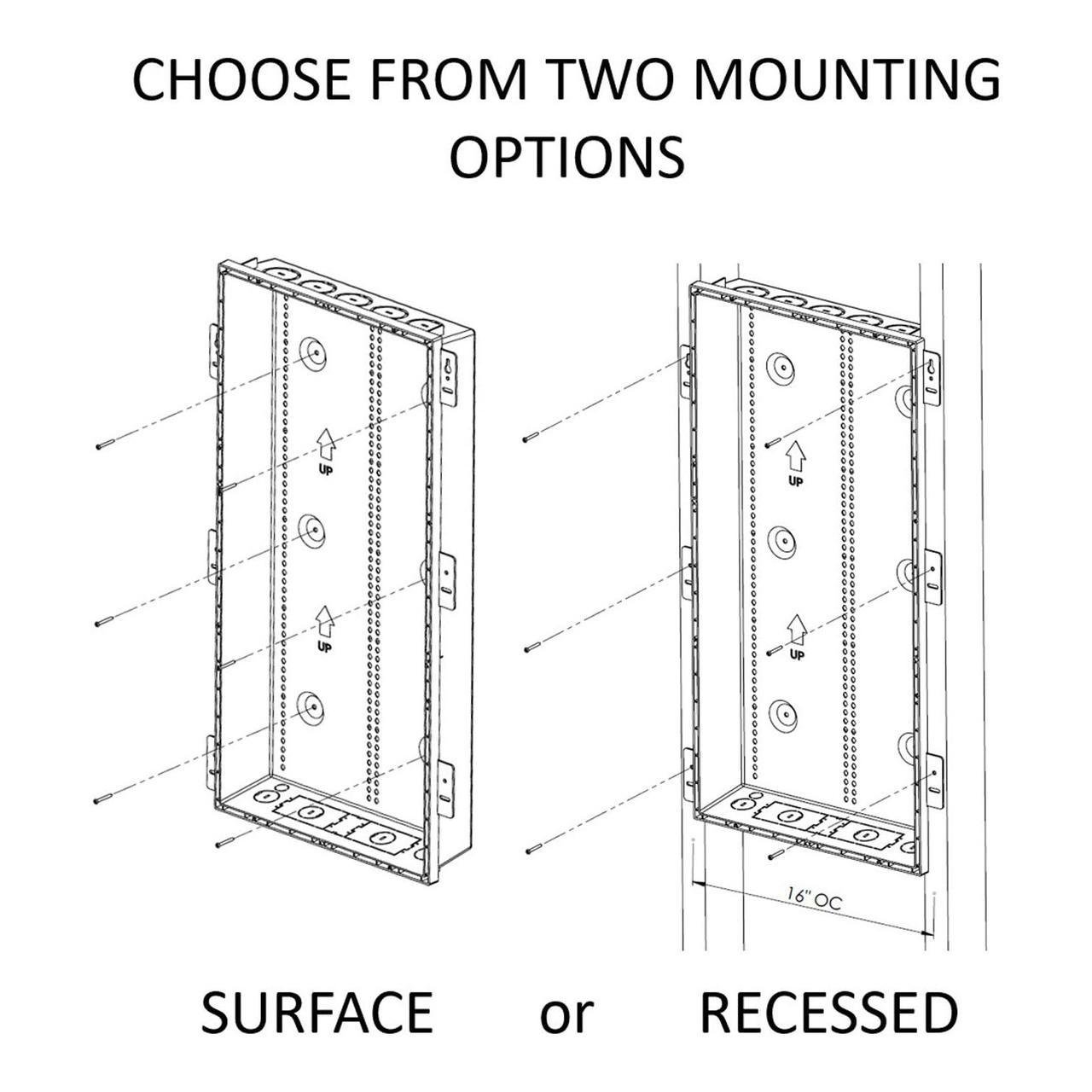 Picture of ENP2050-NA - 20-inch Plastic Enclosure with Trim Ring and Hinged Door
