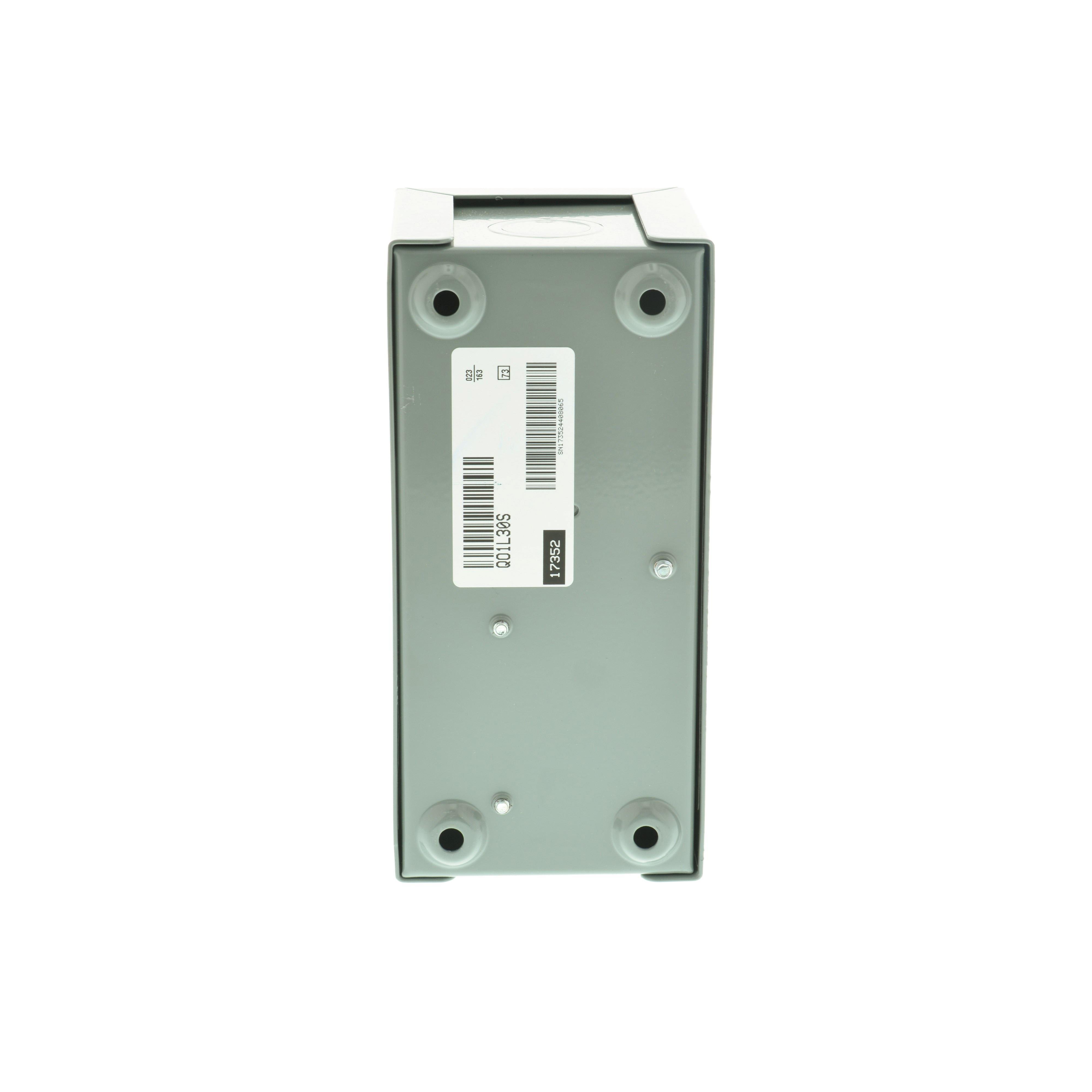 Picture of QO1L30S - Load center, QO, 1 phase, 1 spaces, 1 circuit, 30A convertible main lugs, NEMA1, surface cover