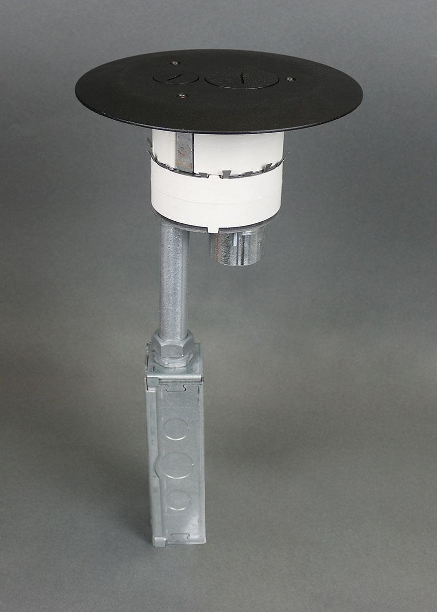 4FFATC15GY - 4FFATC15 Flush Furniture Feed Poke-Thru Assembly, Gray