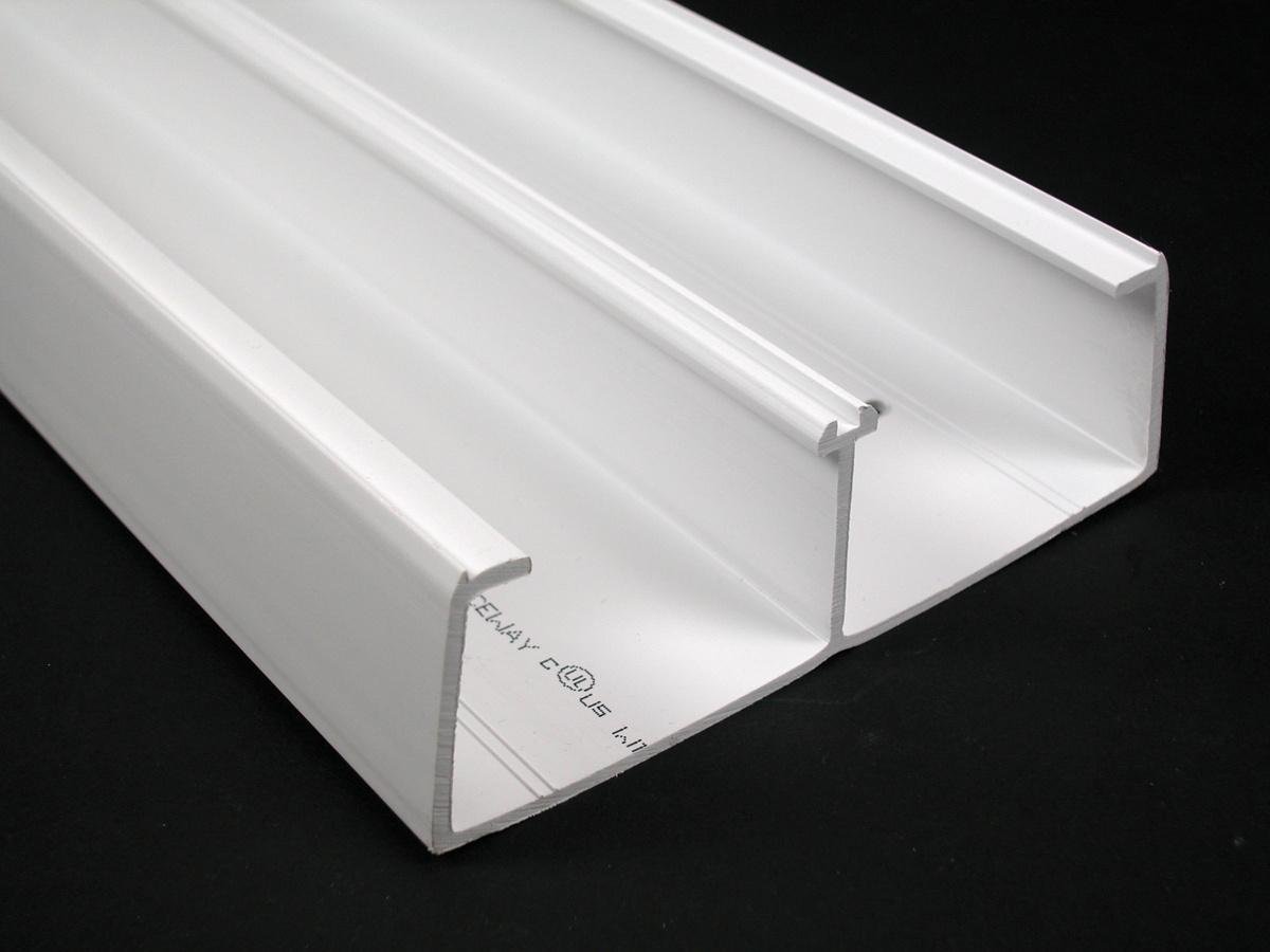 5400TB - Wiremold 5400 Series Two Compartment Raceway Base, Ivory