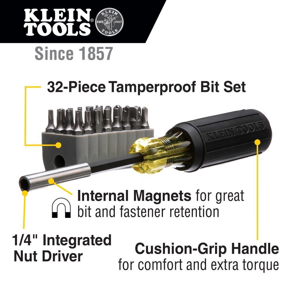 Picture of 32510 - Magnetic Screwdriver with 32 Tamperproof Bits
