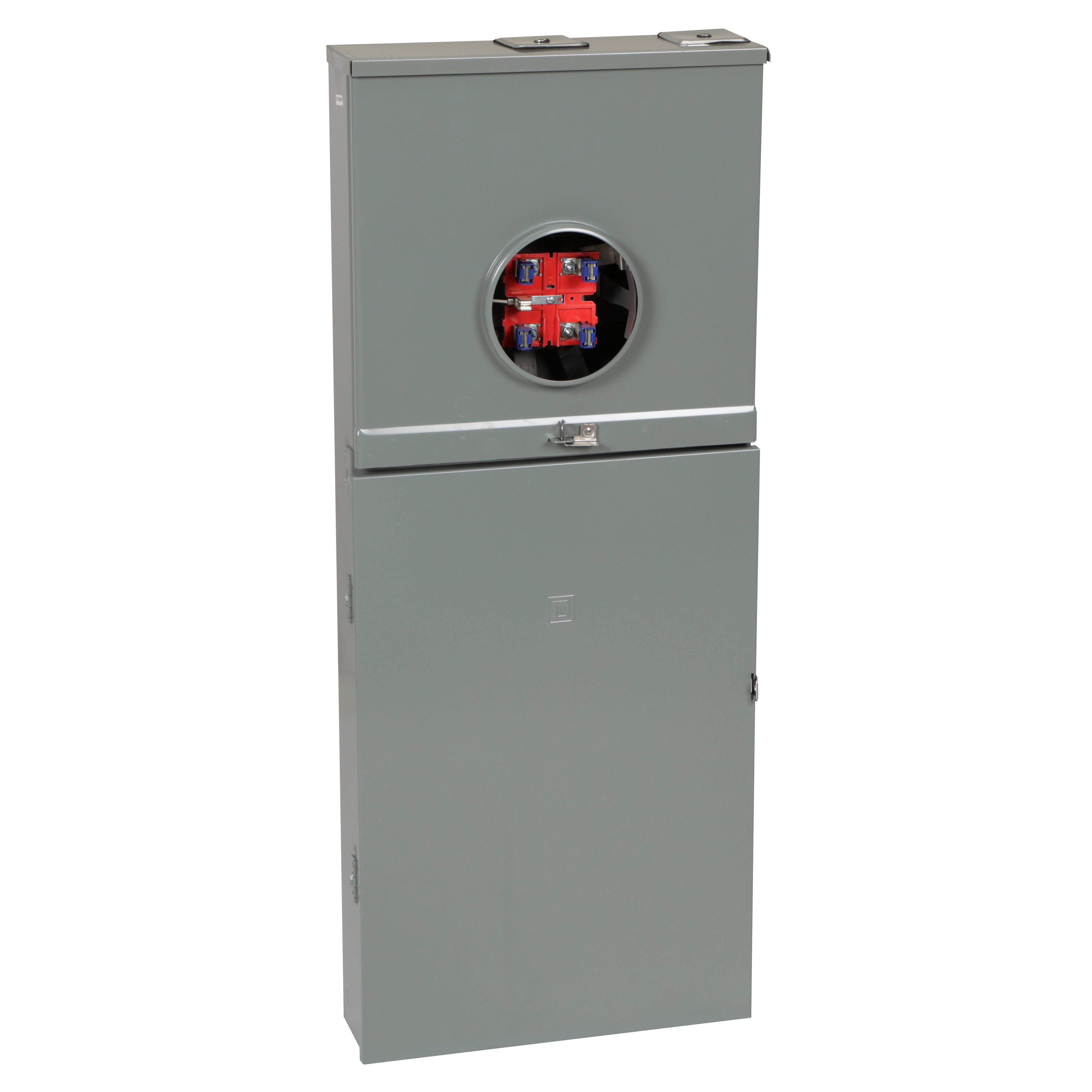 RC3042M200PS - All in one, Homeline, combination service entrance, ringless socket, 200A, surface, 30 spaces, 42 circuits, 22kA SCCR, OH, UG,  no bypass, PON