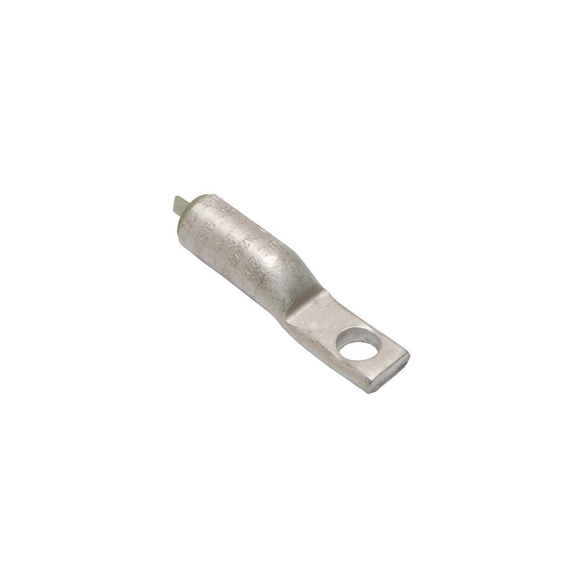 YA1CA1 - Aluminum Compression Lug, 1 Hole w/o Inspection Window, 1 AWG, 3/8" Stud, Tin Plated