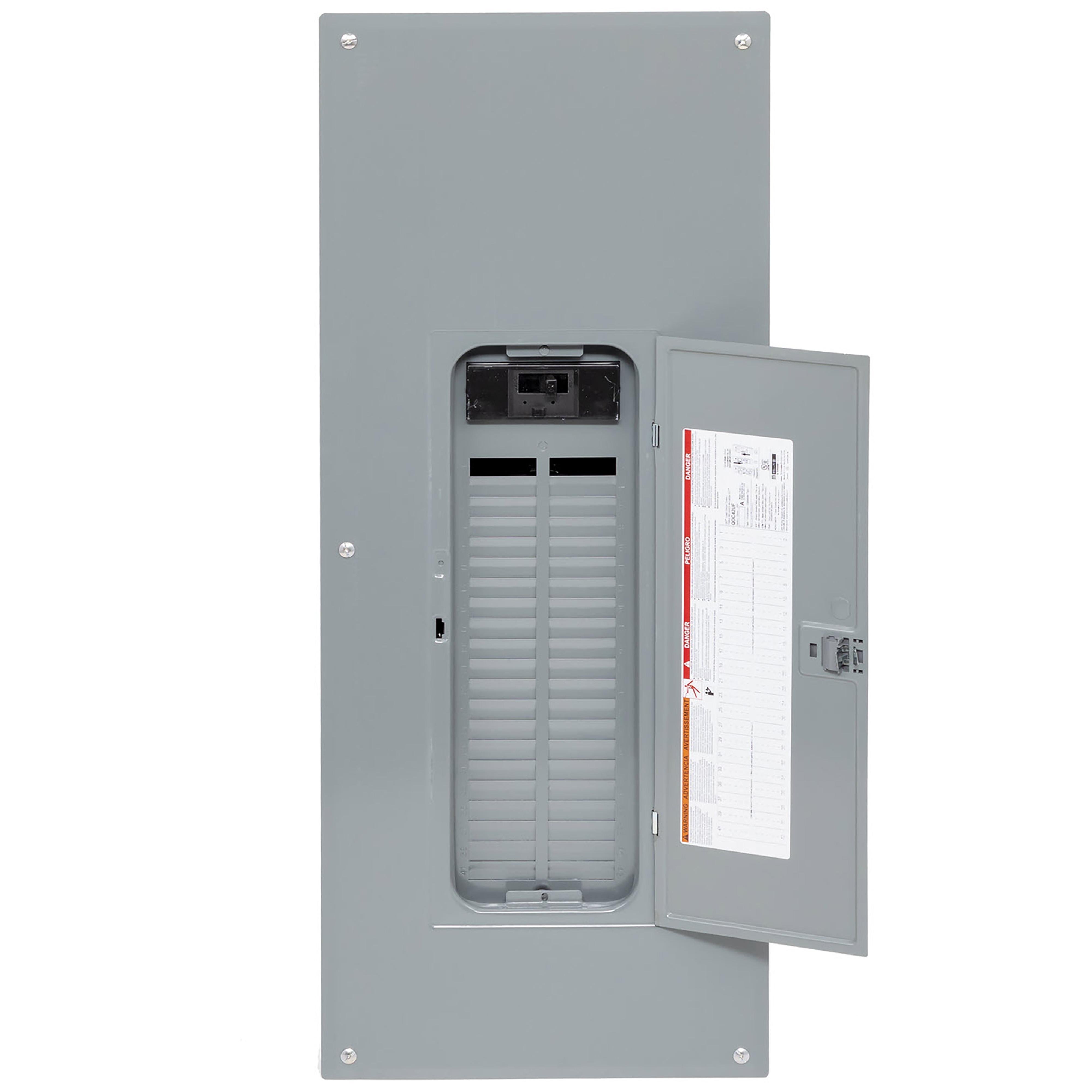 QO142M150PC - Load center, QO, 1 phase, 42 spaces, 52 circuits, 150A convertible main breaker, PoN, NEMA1, combo cover