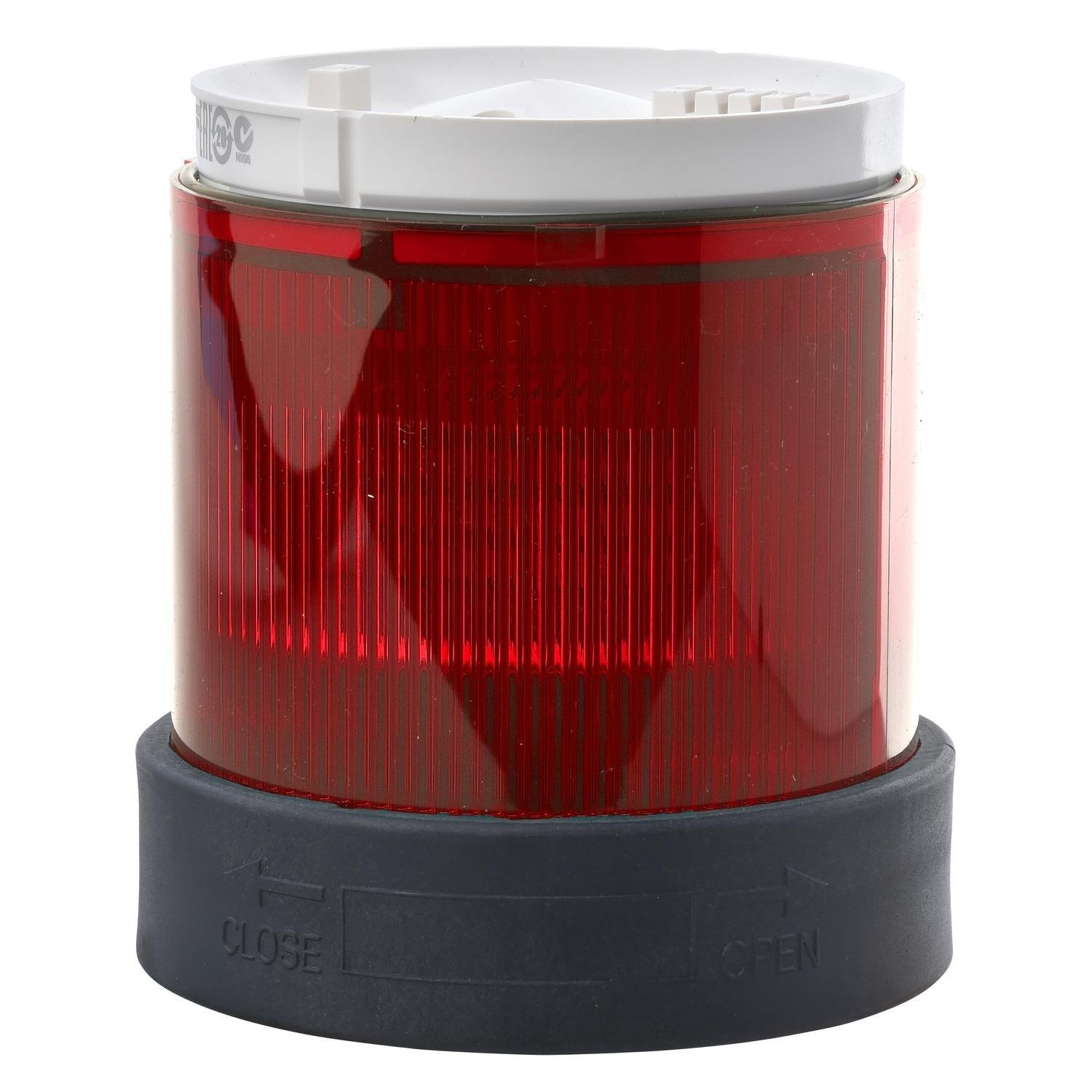 Picture of XVBC34 - Indicating Bank, 70mm, illuminated lens unit, red, steady on, 10 W, 250 VAC/DC