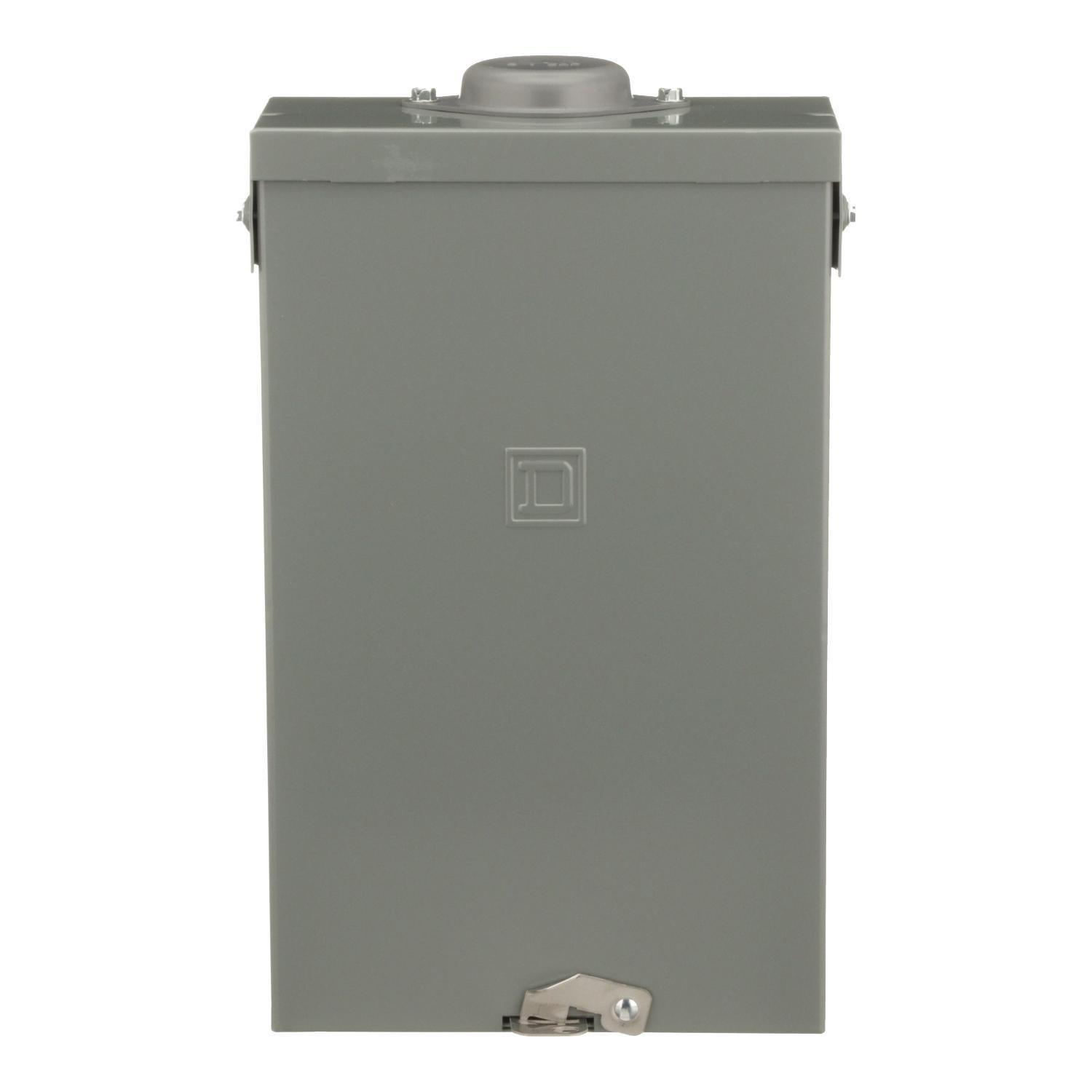 QO148L125GRB - Load center, QO, 1 phase, 4 spaces, 8 circuits, 125A fixed main lugs, NEMA3R, gnd bar