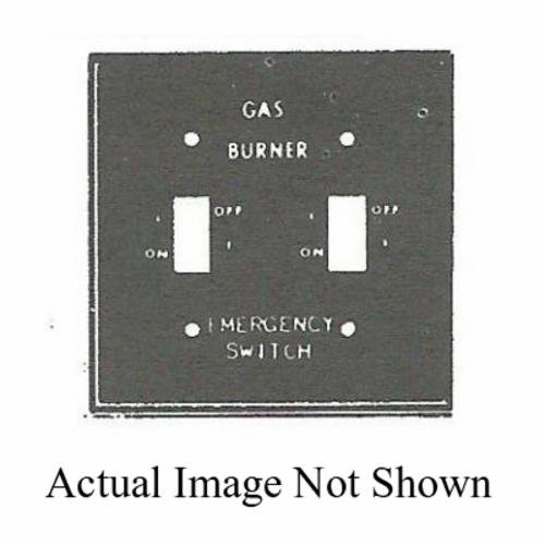 41021 - 2-Gang Red 2-Switch Box Gas Burner Wallplate