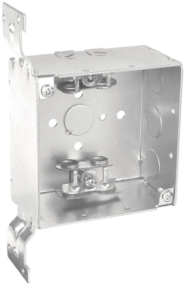 52171-FBX - 52171-FBX - Four Square Bracket Box 2-1/8" (4) MC/BX Points Flat Bracket, 25 Pak