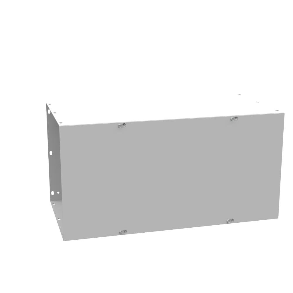Picture of 121224-GSC1-NK - 12x24X12 Screw Cover Wireway Type 1 UL Listed Steel No Knockouts ANSI 61 Gray