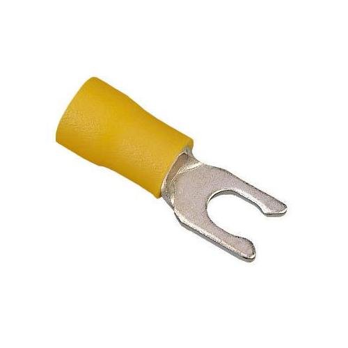 83-7091 - Vinyl Insulated Snap Spade Terminal, 12-10 AWG, #10 Stud, Box 25