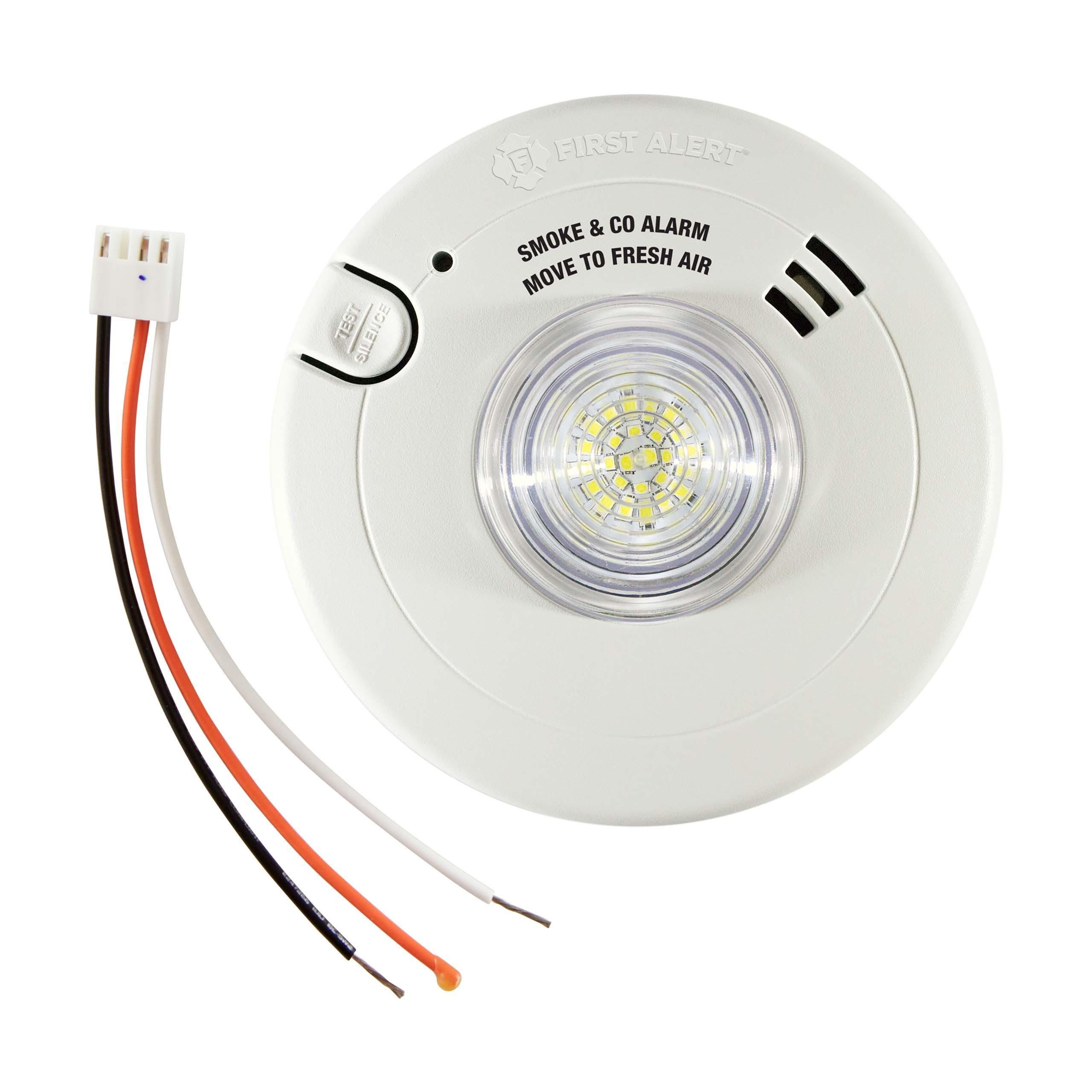 1038870 - 120V AC Smoke & Carbon Monoxide Alarm with LED Strobe and 10-Year Sealed Lithium Battery Backup