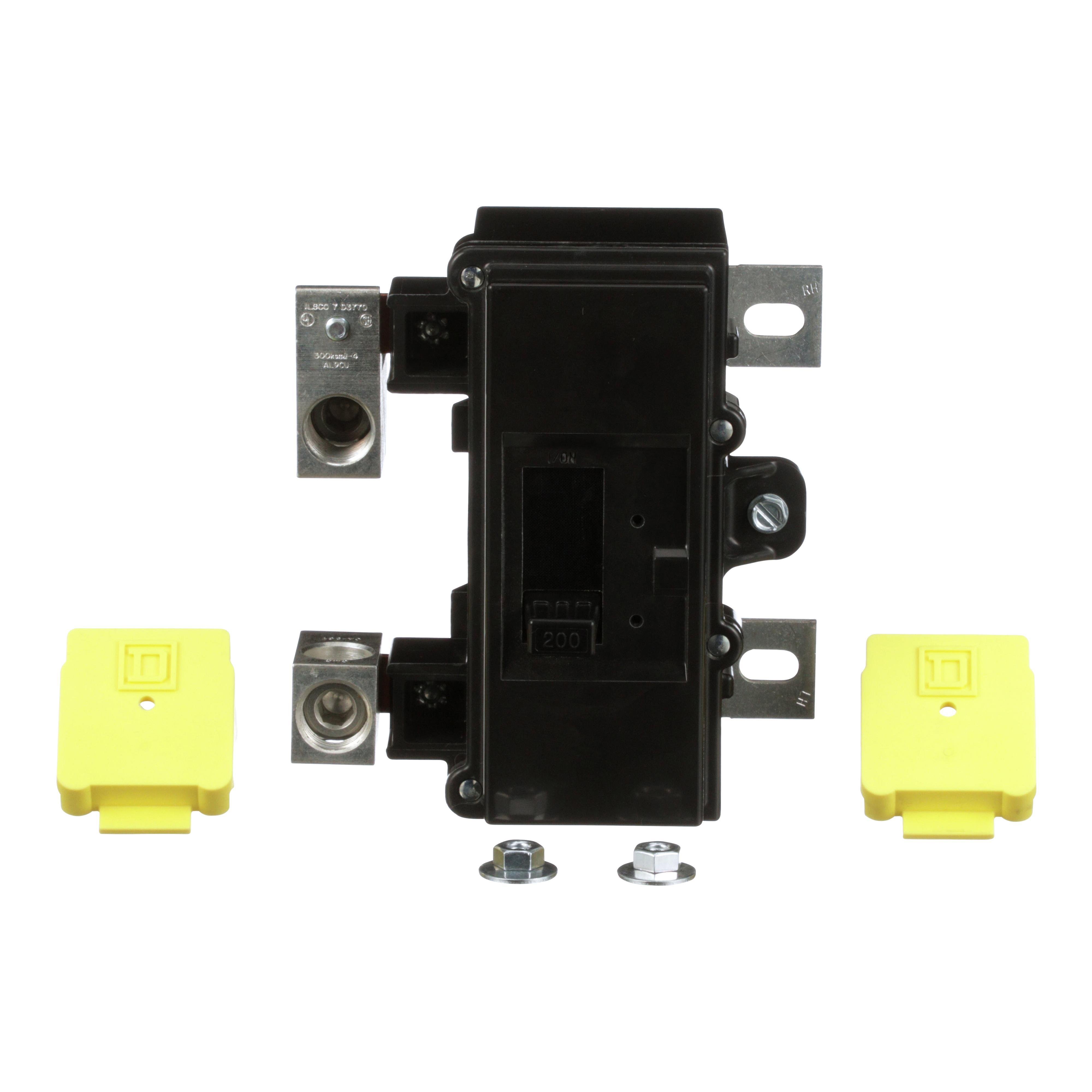 Picture of QOM2200MVH - Main breaker, QO, 200A, 2 pole, 120/240VAC, 22kA, bolt on, for metering devices