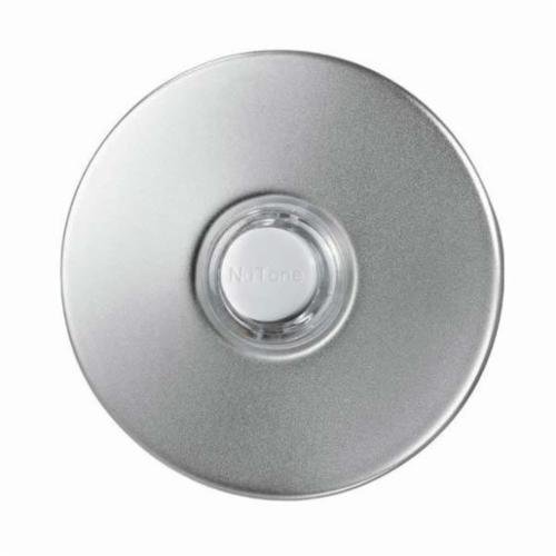 PB41LSN - Lighted Round Stucco Pushbutton, 2-1/2” round in Satin Nickel