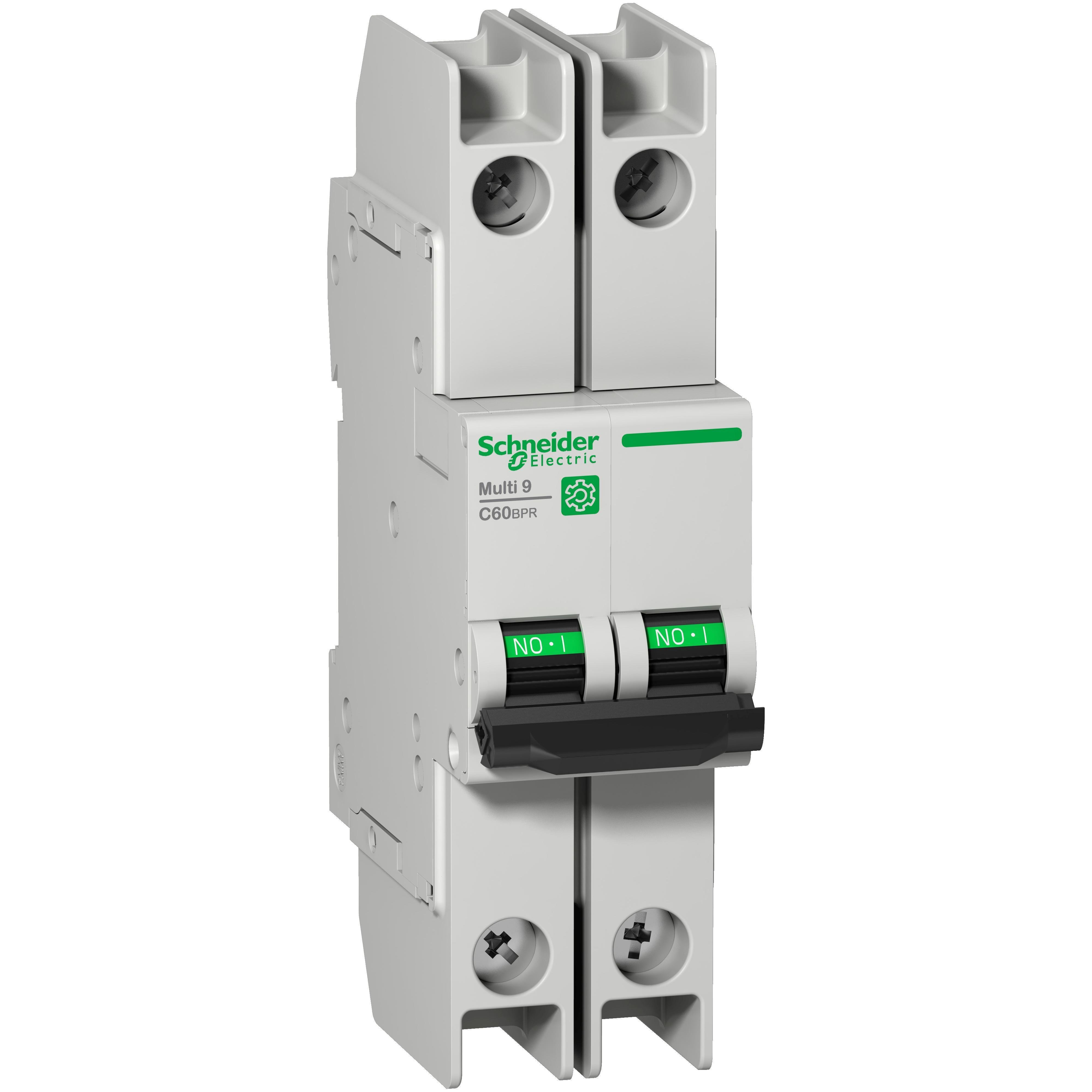 M9F52208 - Miniature circuit breaker (MCB), Multi9 C60BPR, 2P, 8A, C curve, 10kA (UL489), 10kA (IEC/EN 60947-2)