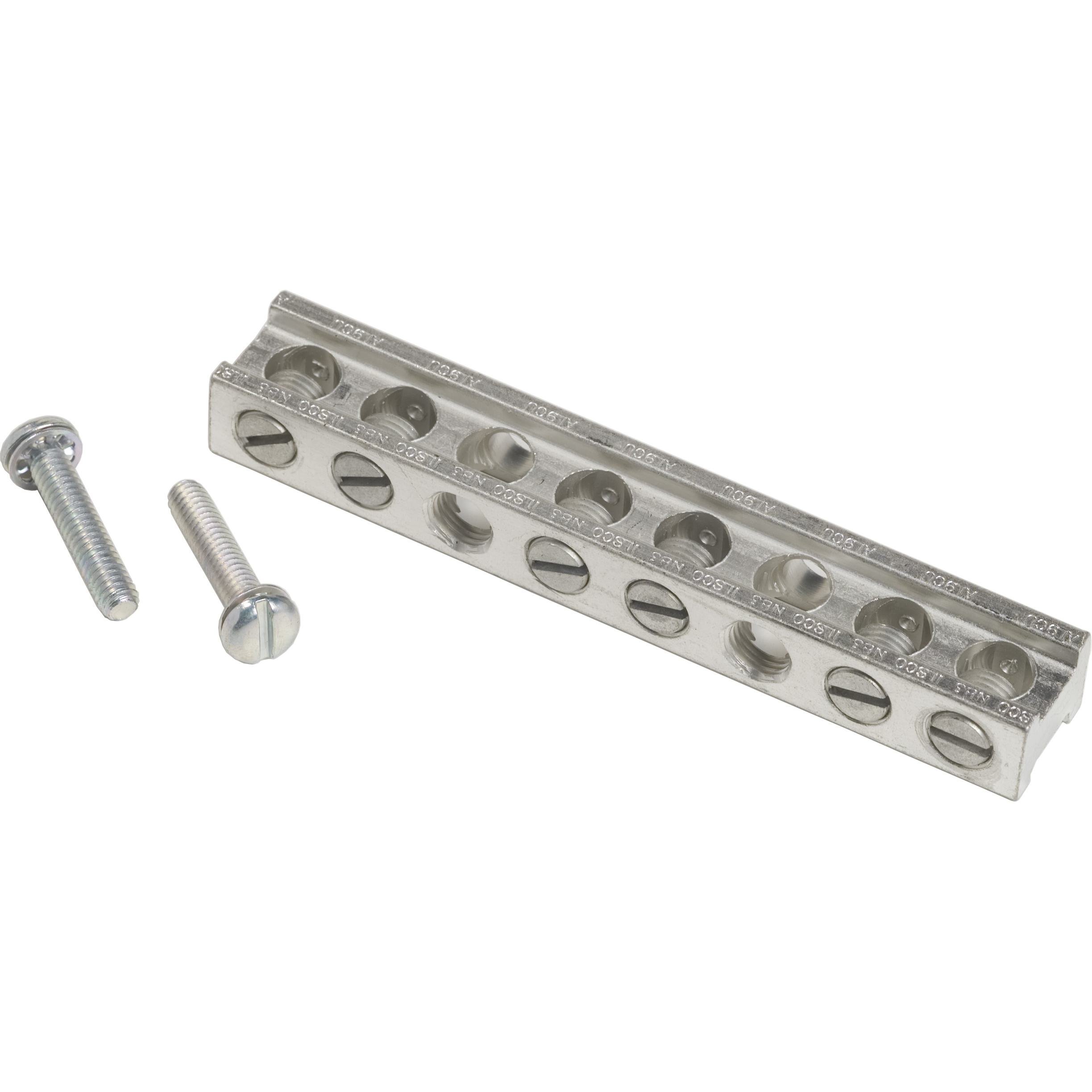 PKOGTA6 - Load center accessory, Homeline, grounding kit, AWG 14 to AWG 1/0, heavy duty safety switch