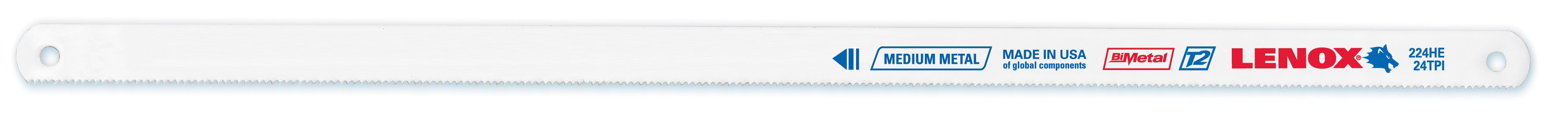20145-V224HE - LENOX 24 TPI T2 Technology 12" Hacksaw Blade (10 Pack)