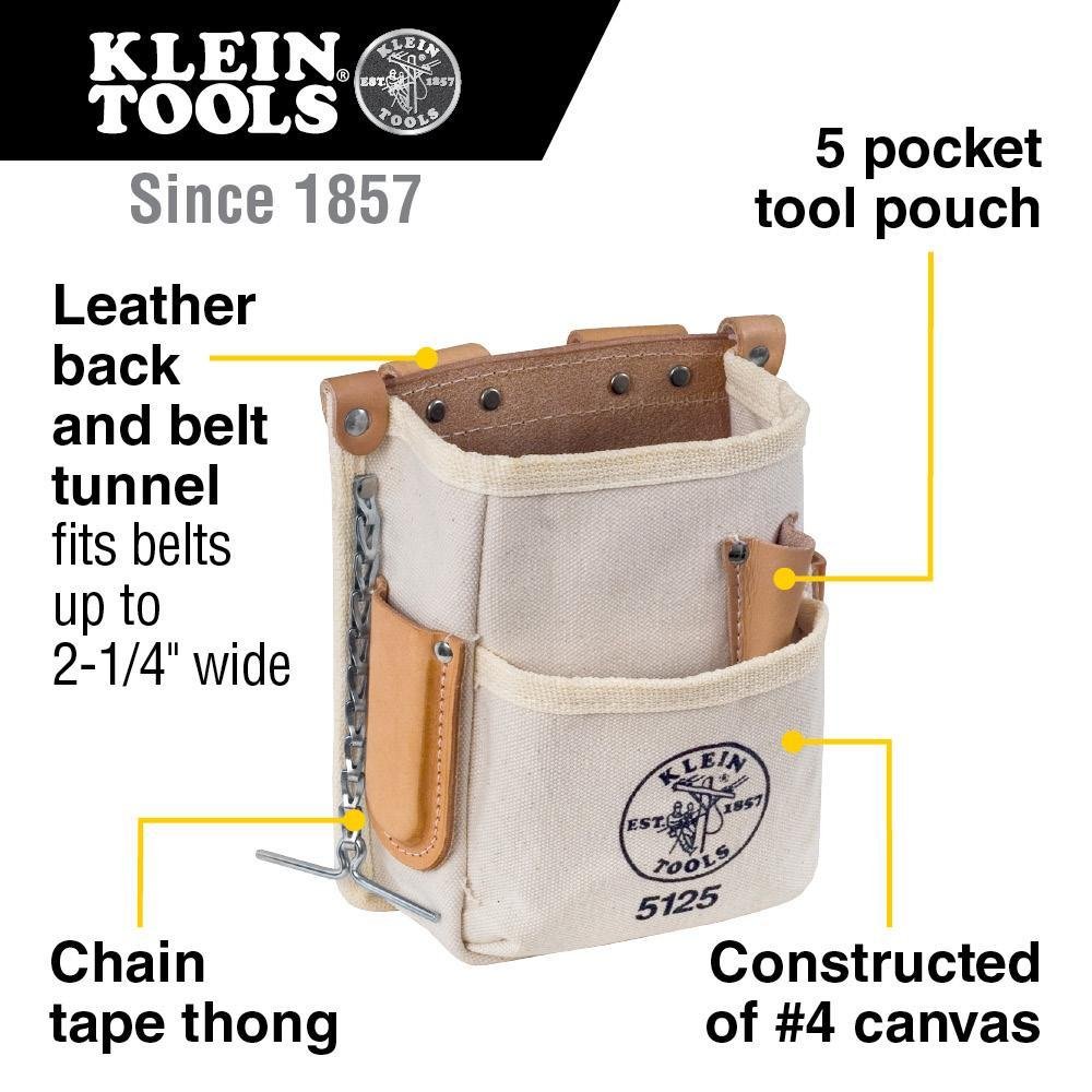 Picture of 5125 - Tool Pouch, 5-Pocket, Canvas