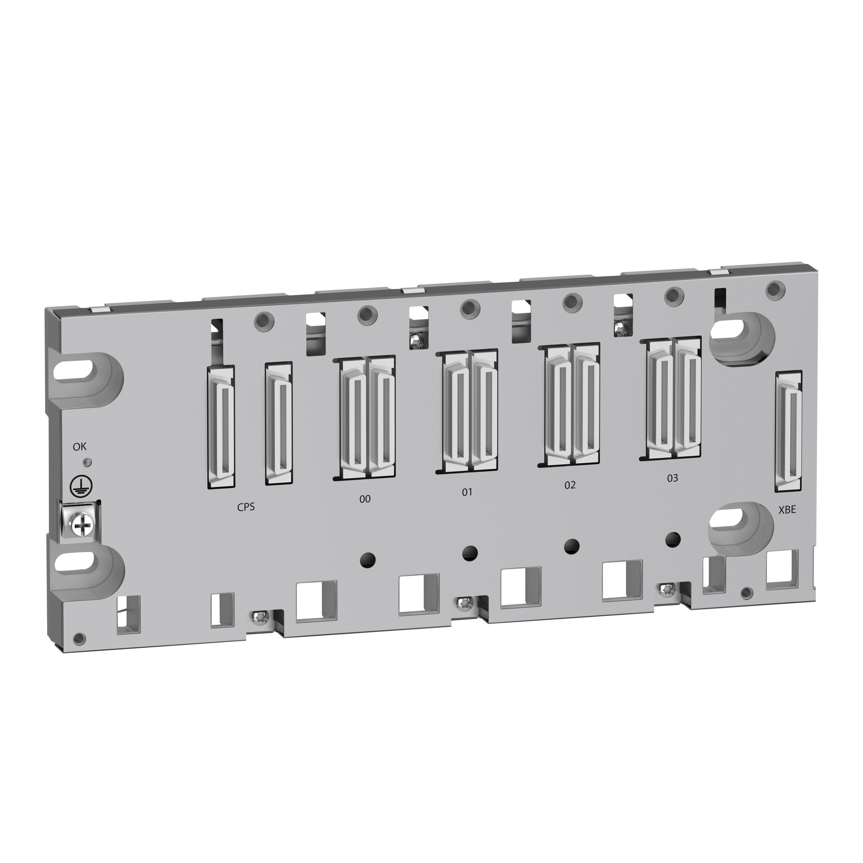 Picture of BMEXBP0400 - rack, Modicon X80, 4 slots, Ethernet backplane