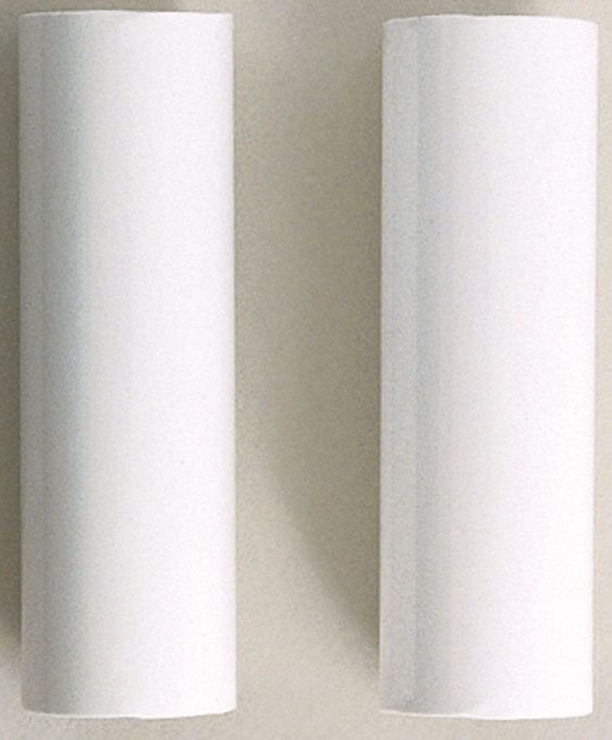 S70/371 - 2 Plastic Candle Covers - White Plastic - 4" Height