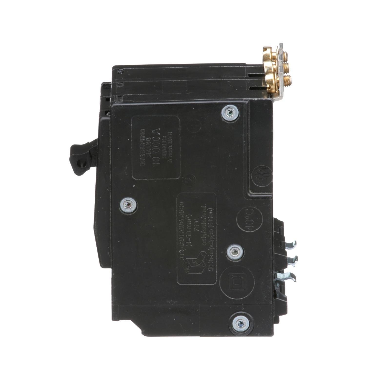 Picture of QOB3100 - Mini circuit breaker, QO, 100A, 3 pole, 120/240VAC, 10kA, bolt on