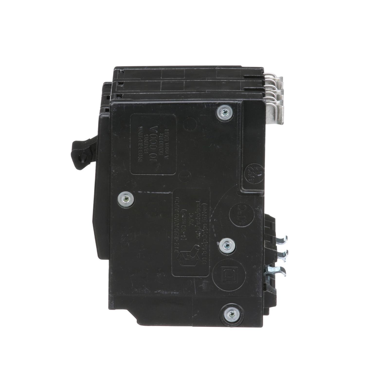 Picture of QO3100 - Mini circuit breaker, QO, 100A, 3 pole, 120/240VAC, 10kA, plug in